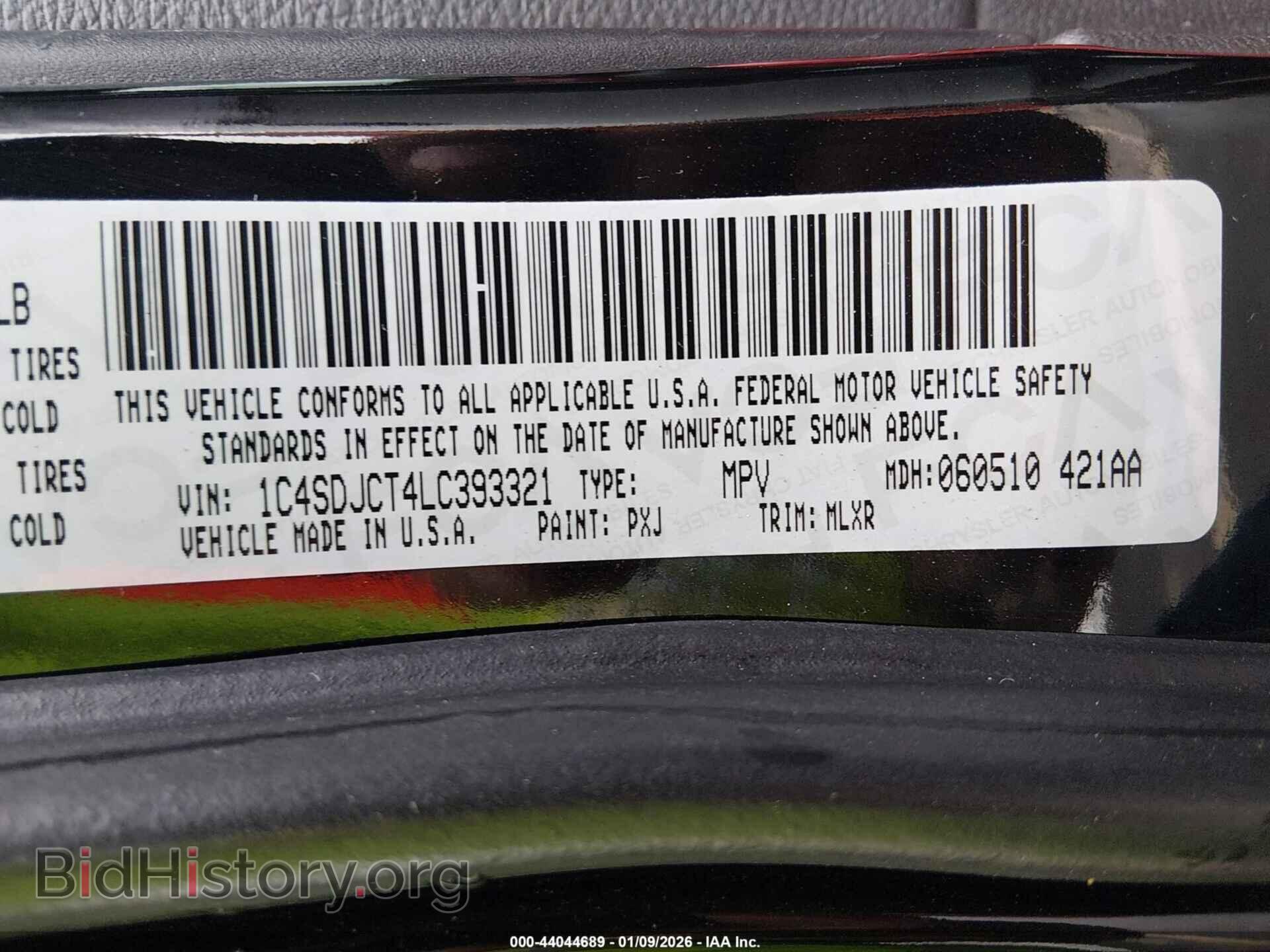 2020 DODGE DURANGO - VIN: 1C4SDJCT4LC393321 - Фото 9