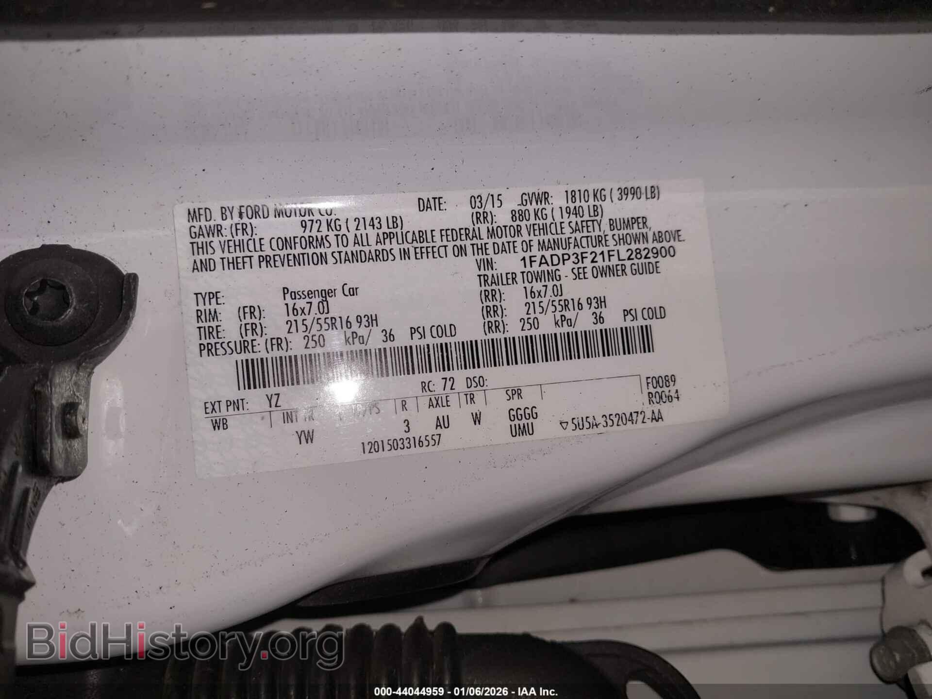 2015 FORD FOCUS - VIN: 1FADP3F21FL282900 - Photo 9