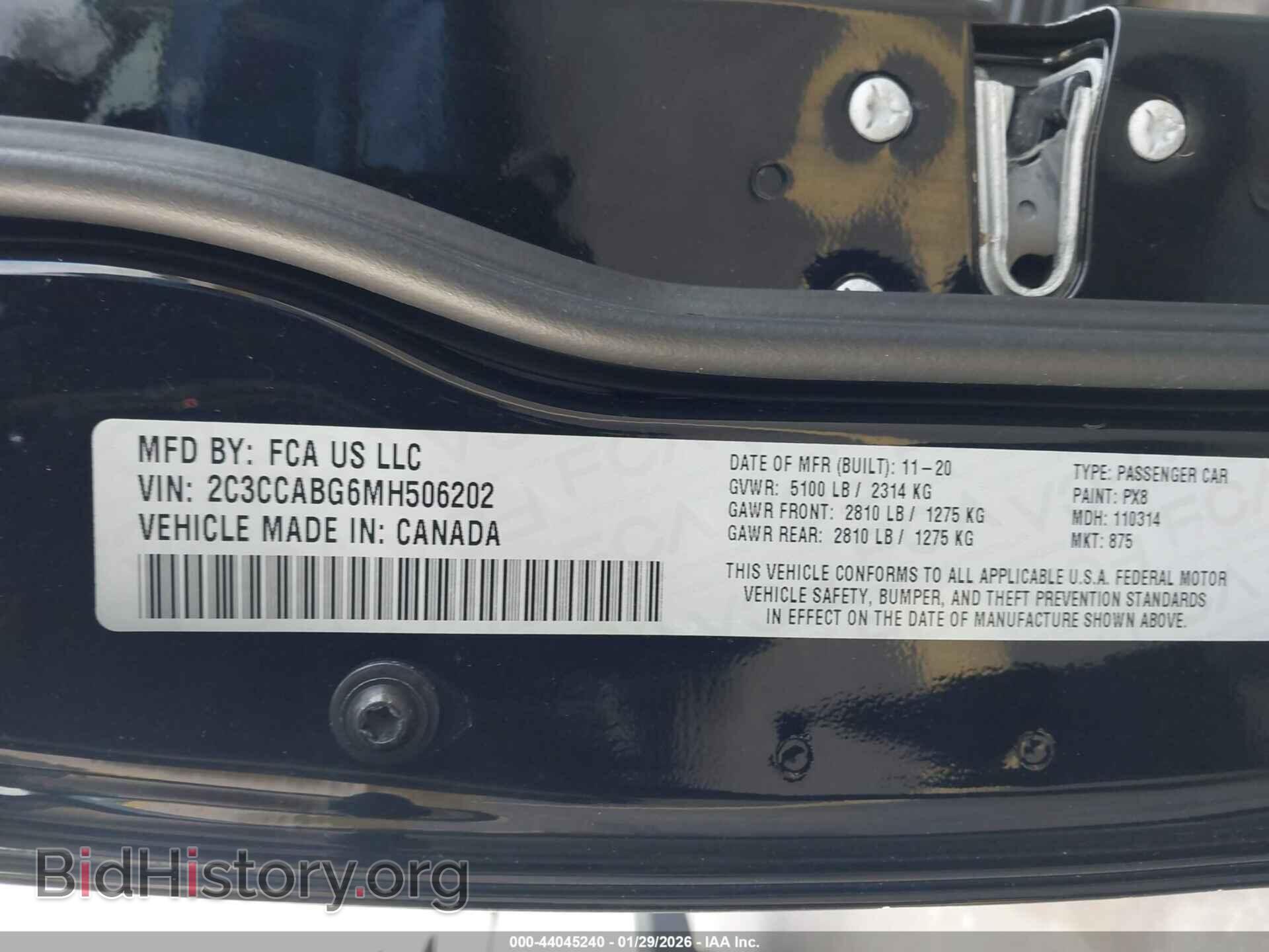 2021 CHRYSLER 300 - VIN: 2C3CCABG6MH506202 - Фото 9