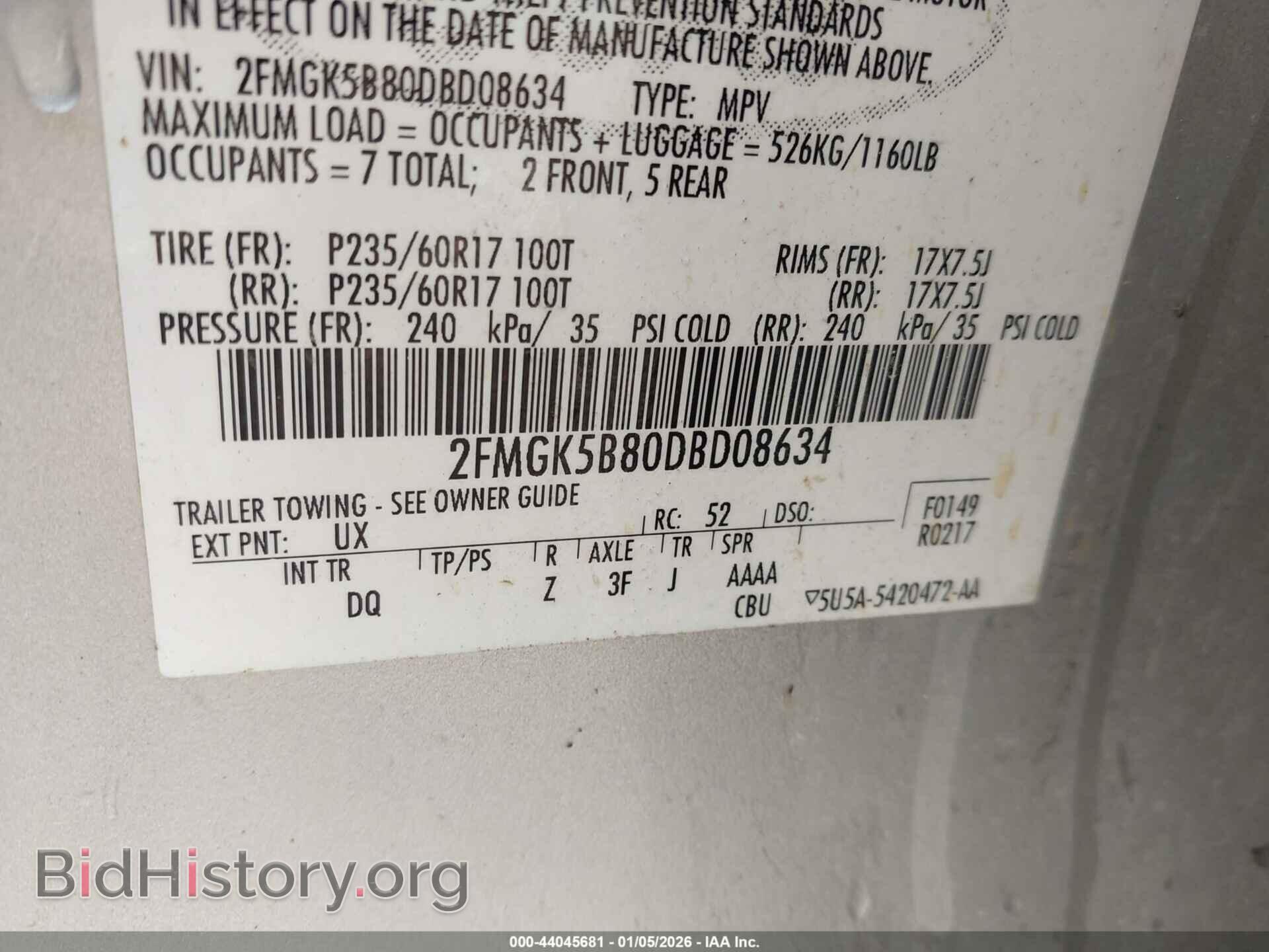 2013 FORD FLEX - VIN: 2FMGK5B80DBD08634 - Photo 9