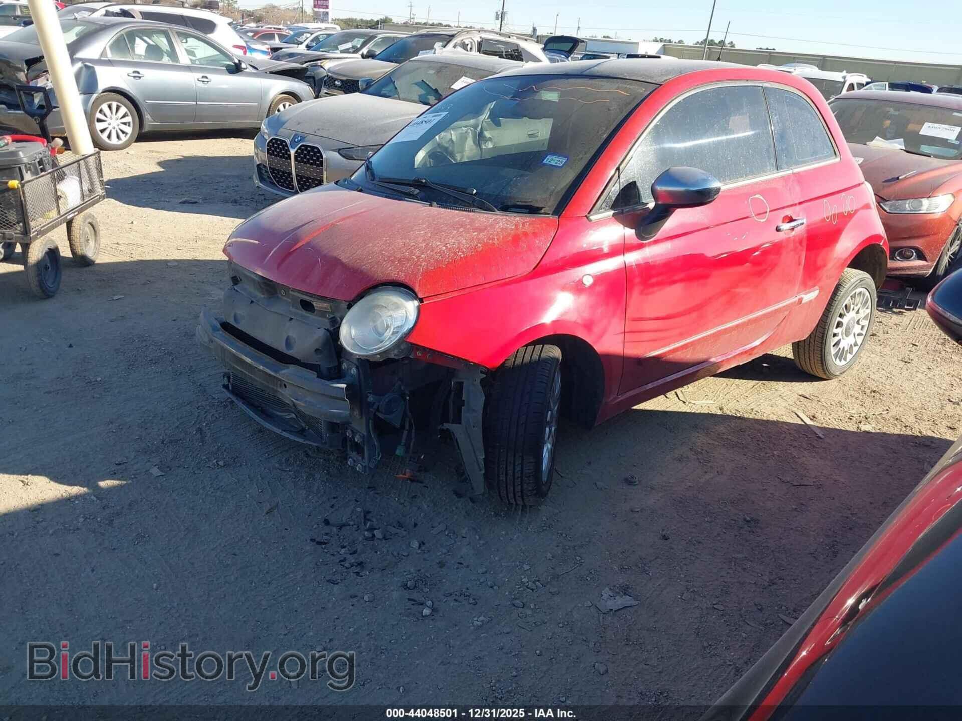 2013 FIAT 500 - VIN: 3C3CFFCR3DT604728 - Фото 2