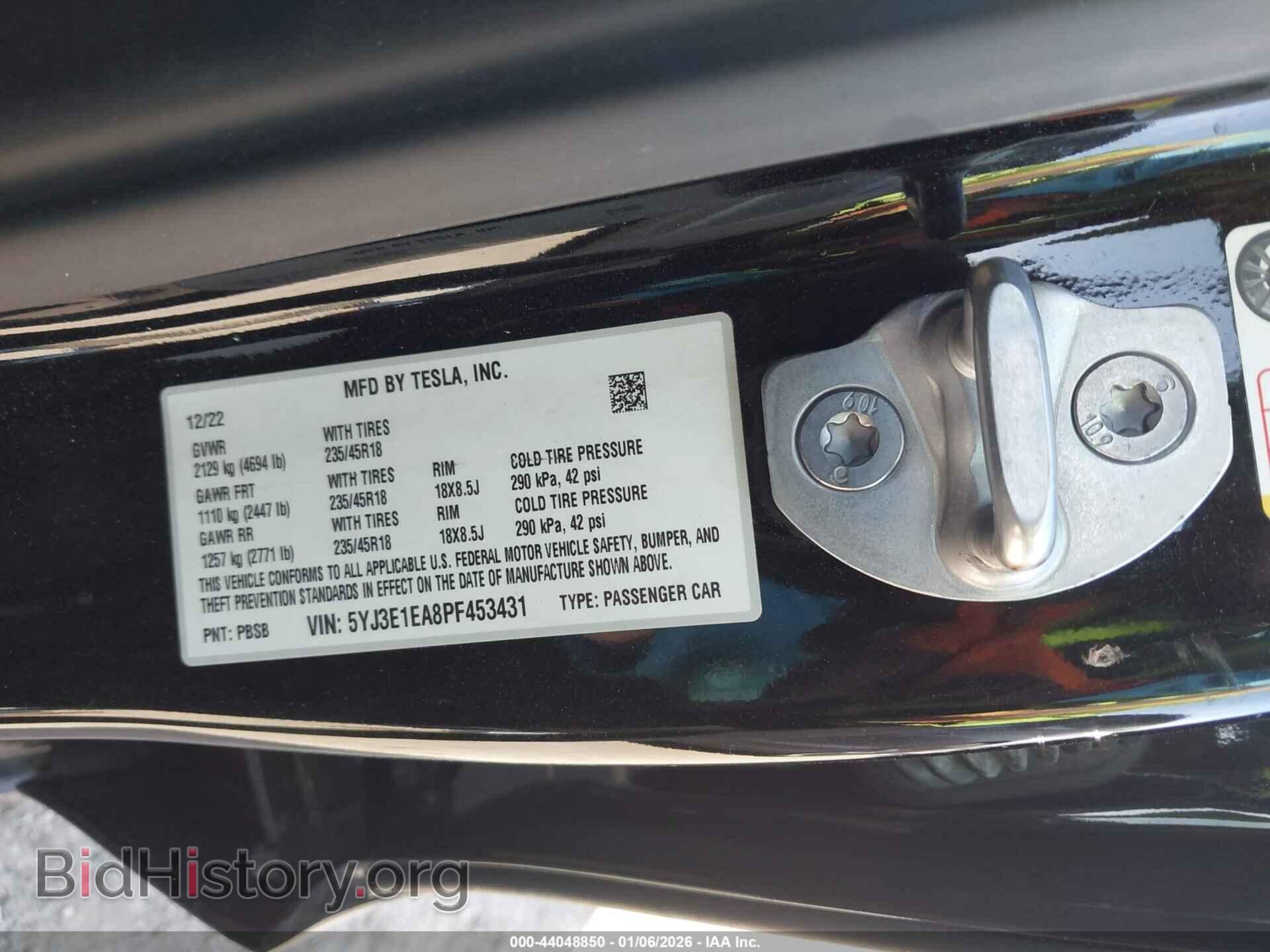 2023 TESLA MODEL 3 - VIN: 5YJ3E1EA8PF453431 - Фото 9