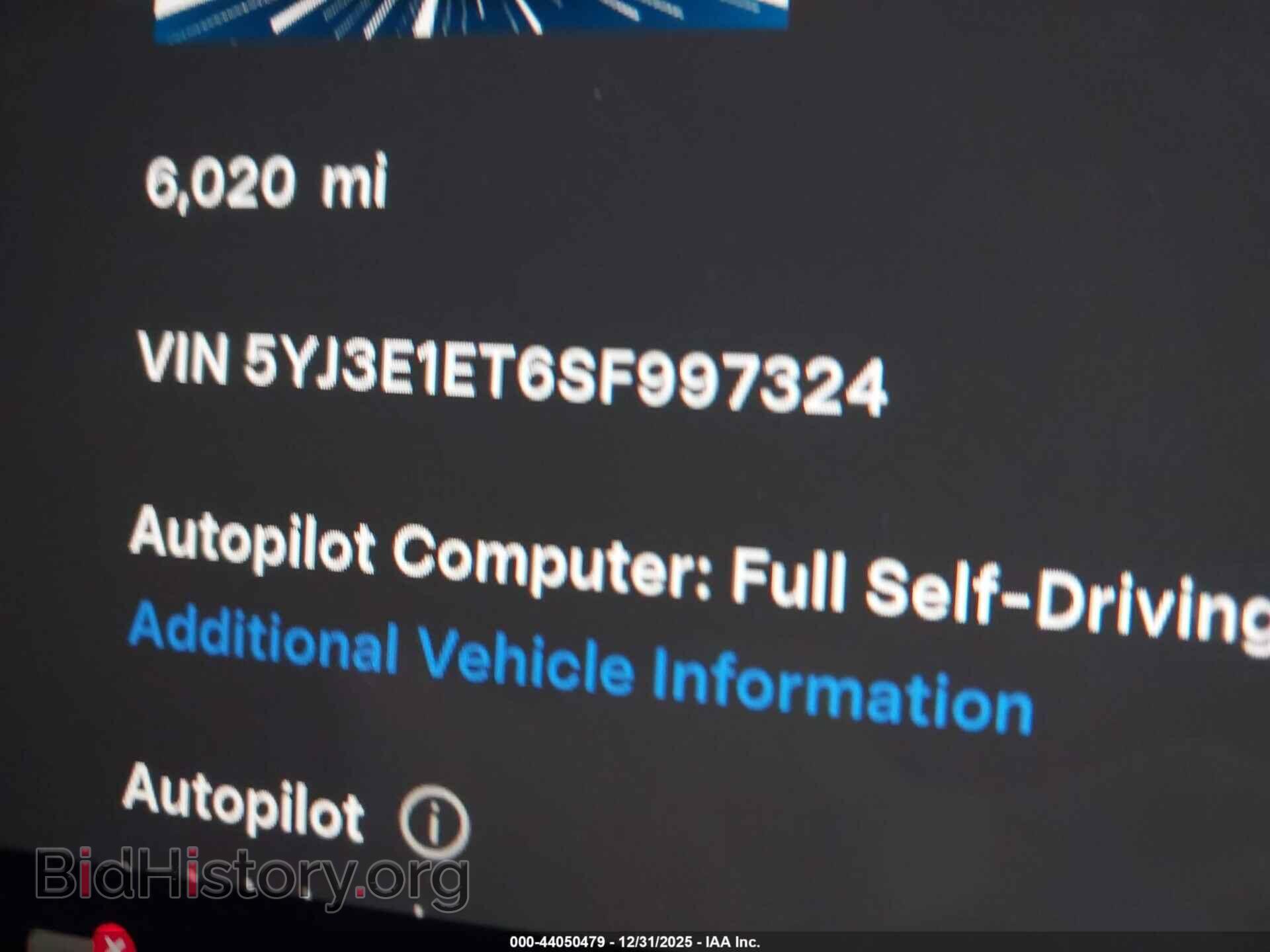 2025 TESLA MODEL 3 - VIN: 5YJ3E1ET6SF997324 - Photo 9
