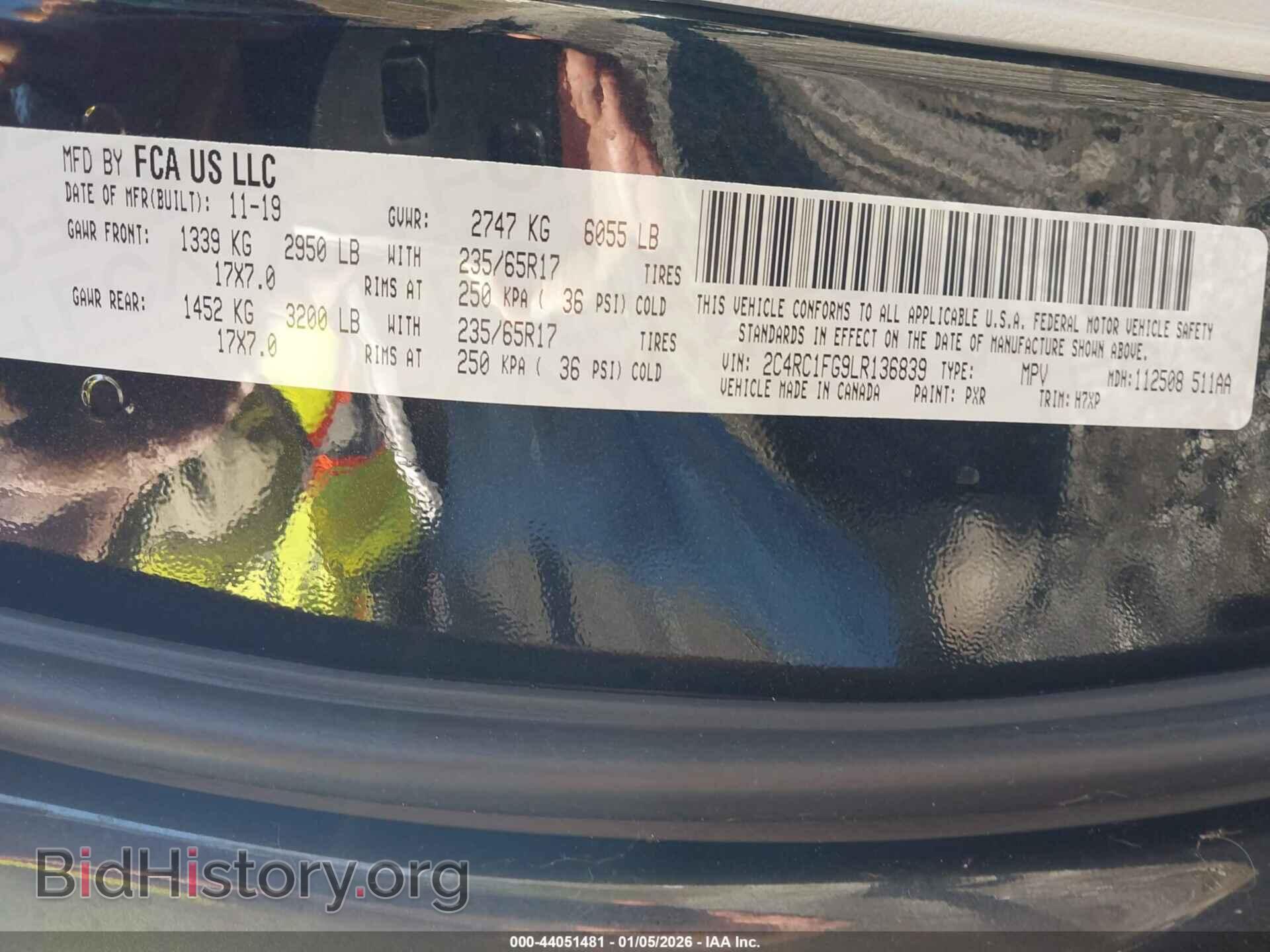 2020 CHRYSLER PACIFICA - VIN: 2C4RC1FG9LR136839 - Photo 9