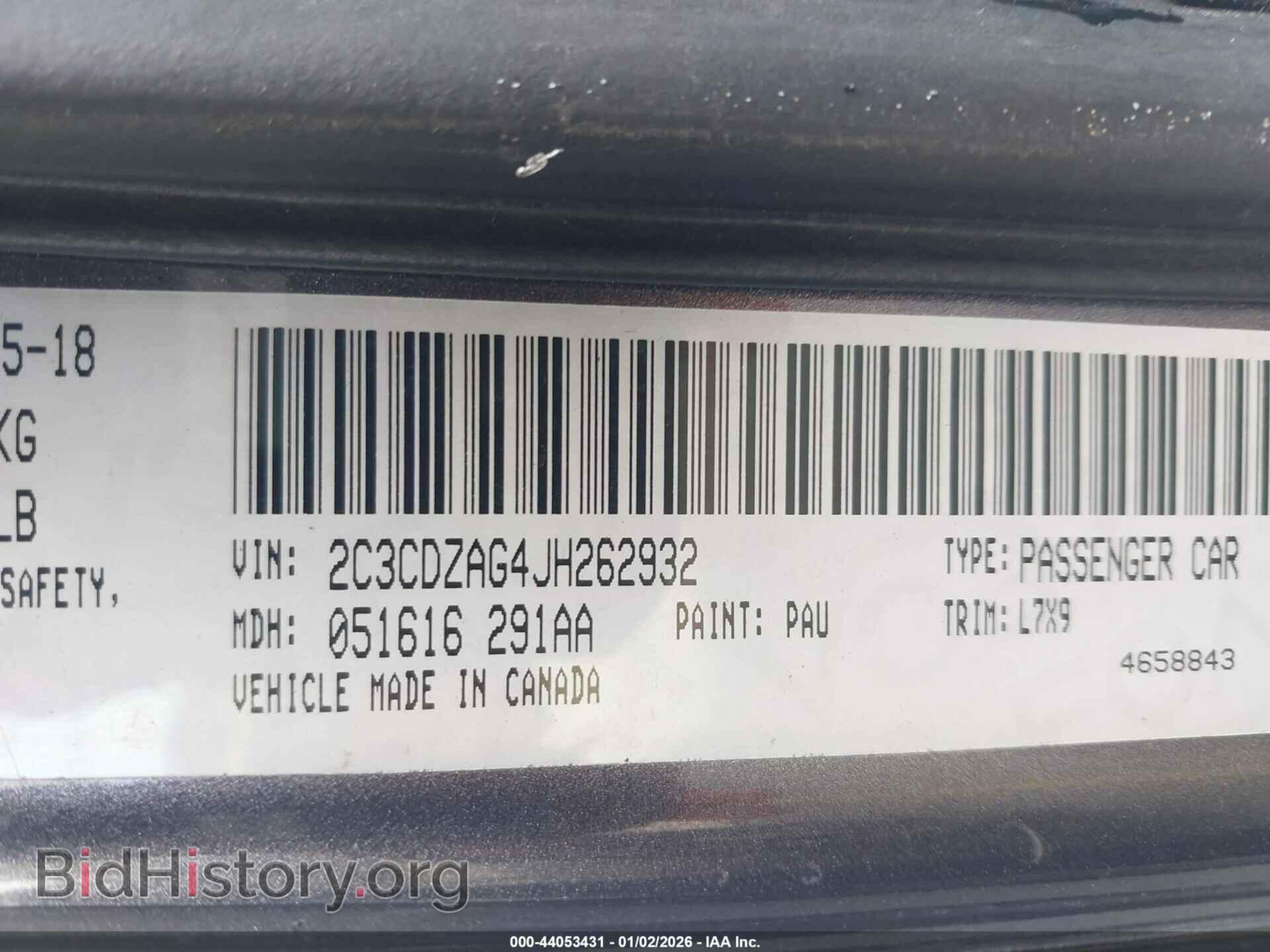 2018 DODGE CHALLENGER - VIN: 2C3CDZAG4JH262932 - Photo 9