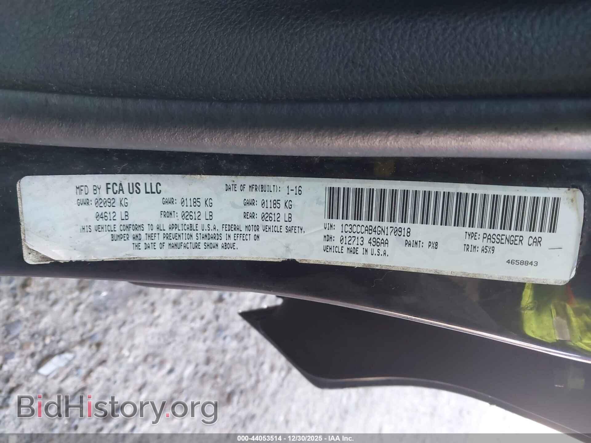 2016 CHRYSLER 200 - VIN: 1C3CCCAB4GN170918 - Фото 9