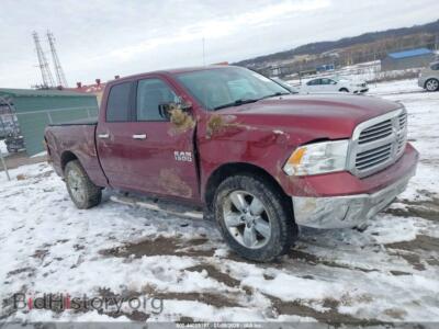 2018 RAM 1500 Big Horn 4X4 6'4 Box, бордовый — VIN 1C6RR7GG4JS199110, IAAI