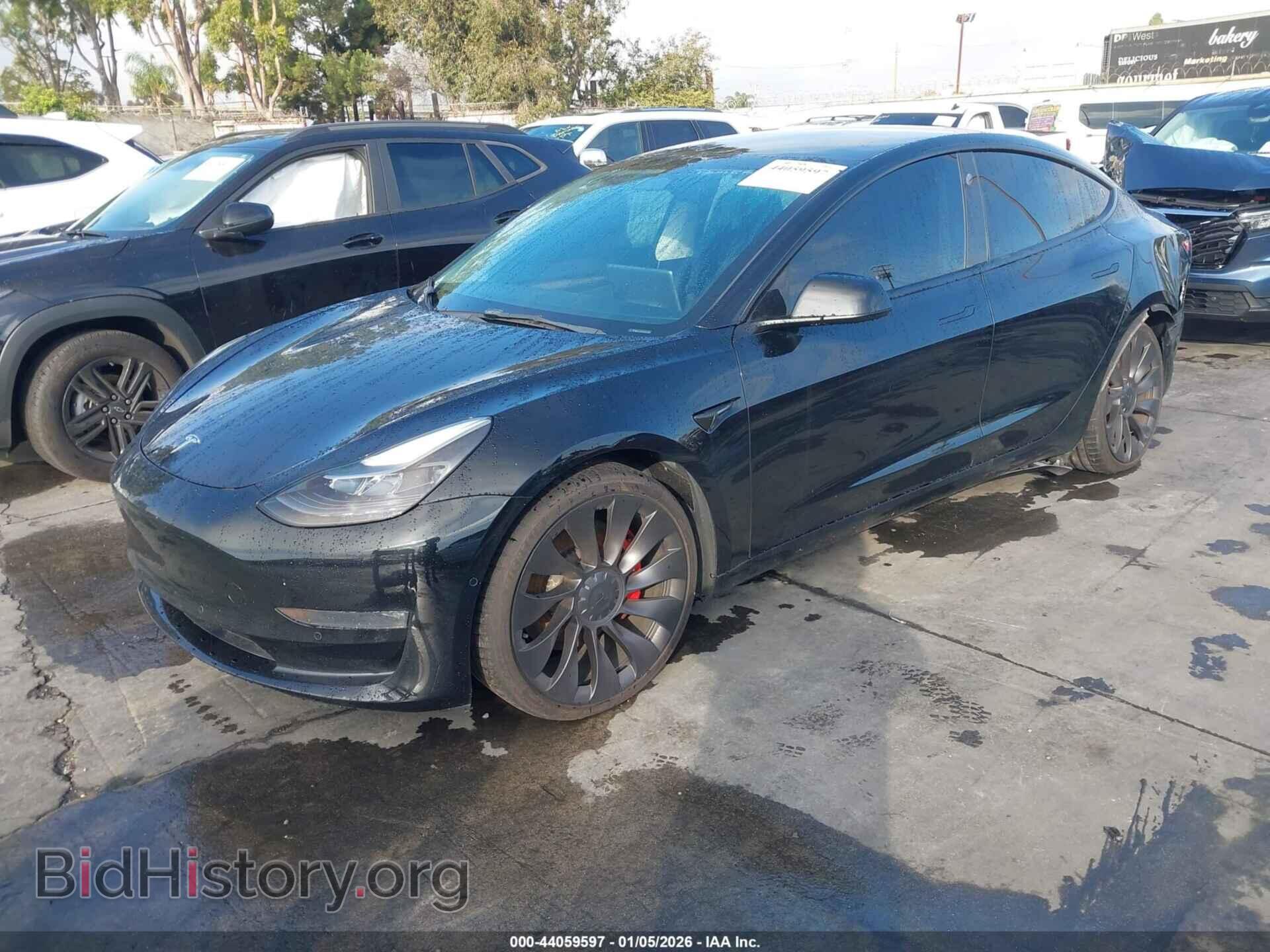 2022 TESLA MODEL 3 - VIN: 5YJ3E1EC6NF316115 - Фото 2