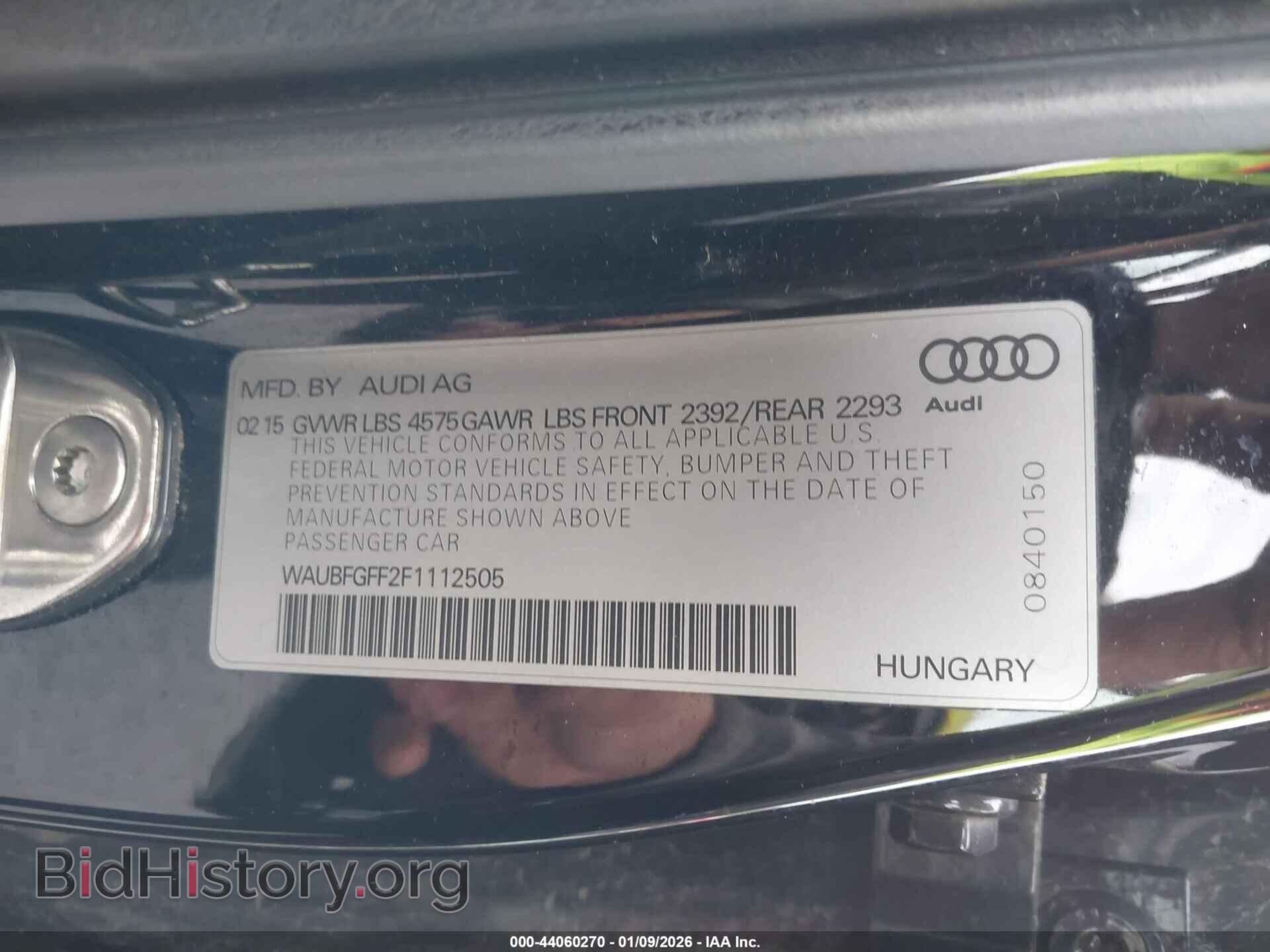 2015 AUDI A3 - VIN: WAUBFGFF2F1112505 - Фото 9