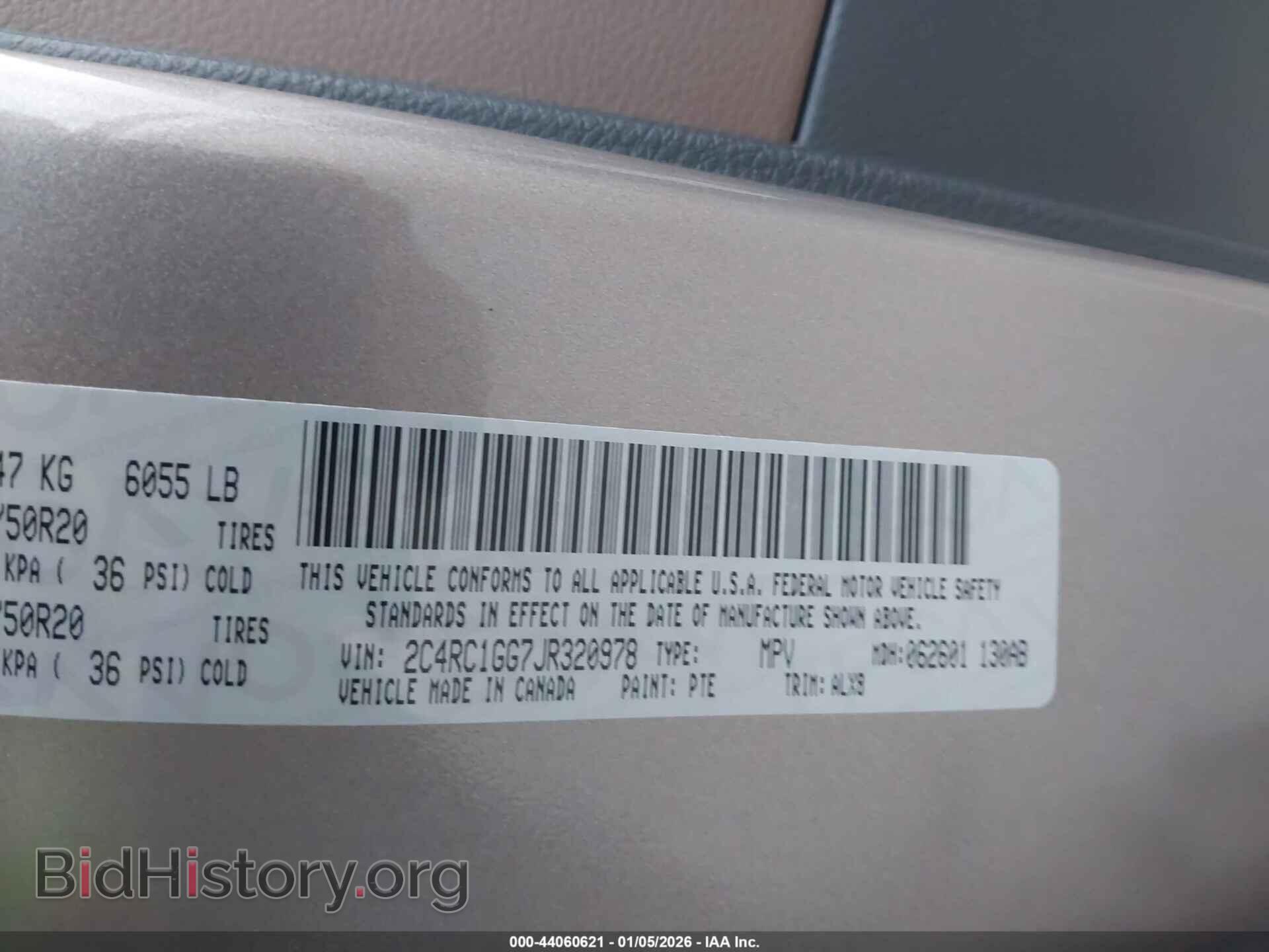 2018 CHRYSLER PACIFICA - VIN: 2C4RC1GG7JR320978 - Фото 9