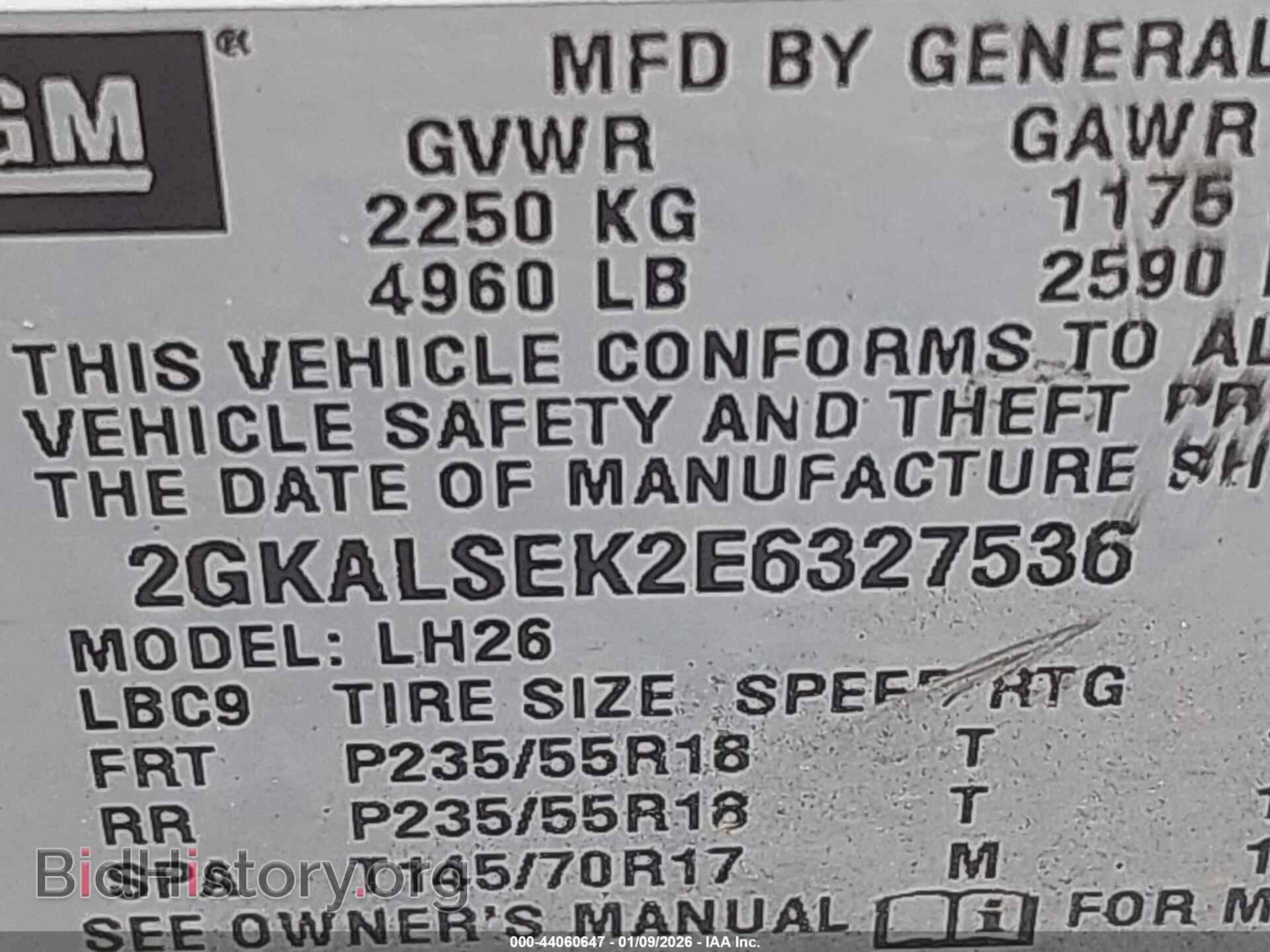 2014 GMC TERRAIN - VIN: 2GKALSEK2E6327536 - Photo 9