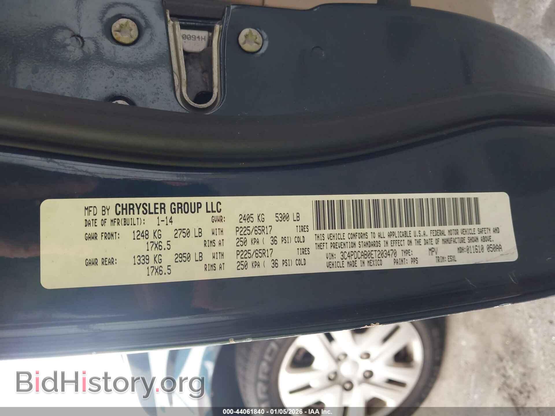 2014 DODGE JOURNEY - VIN: 3C4PDCAB0ET203470 - Фото 9