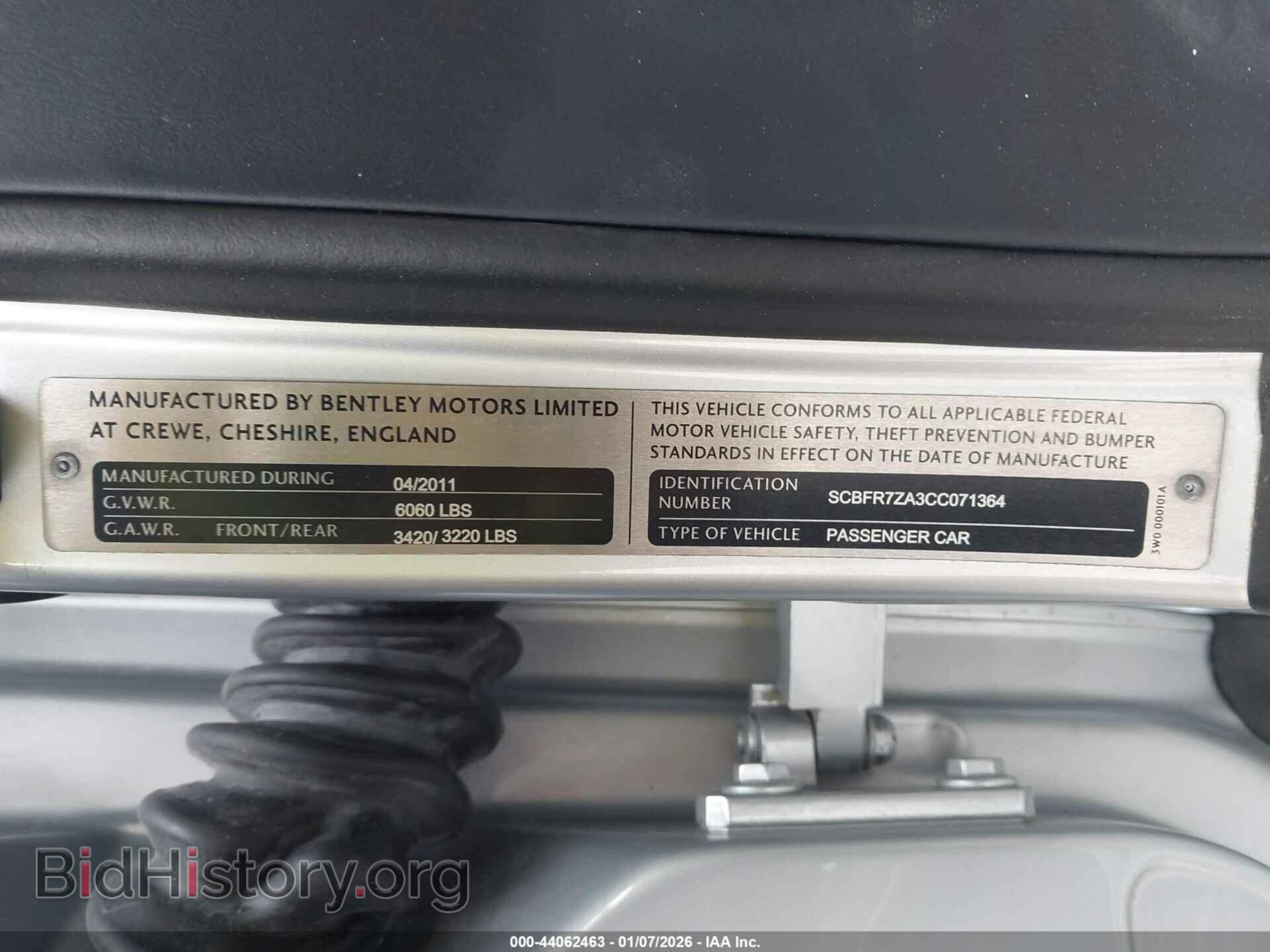 2012 BENTLEY CONTINENTAL GT - VIN: SCBFR7ZA3CC071364 - Photo 9