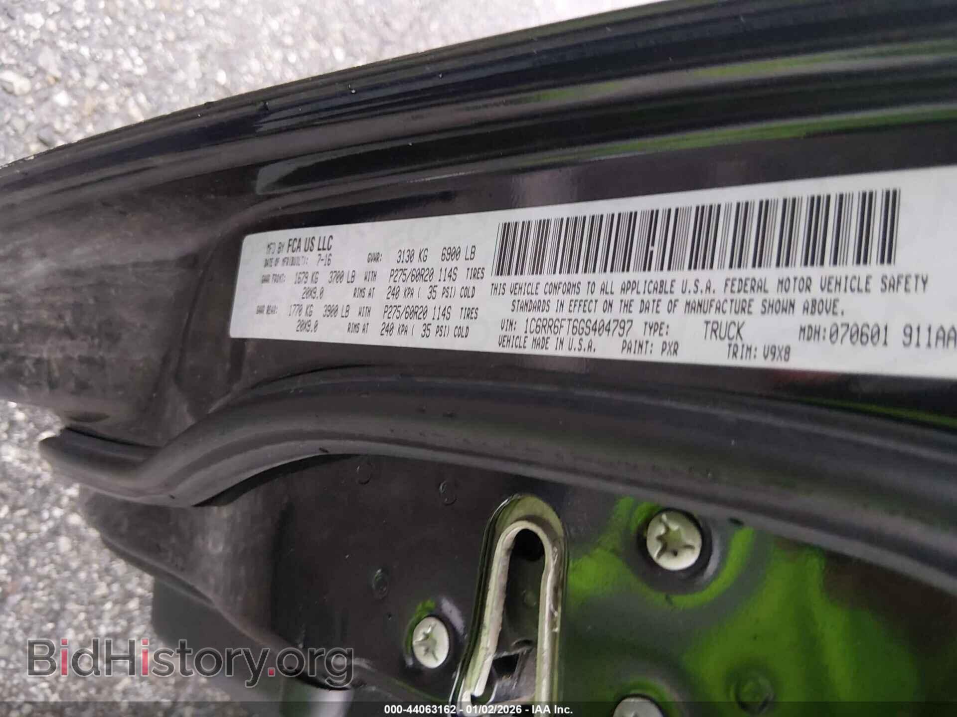 2016 RAM 1500 - VIN: 1C6RR6FT6GS404797 - Фото 9