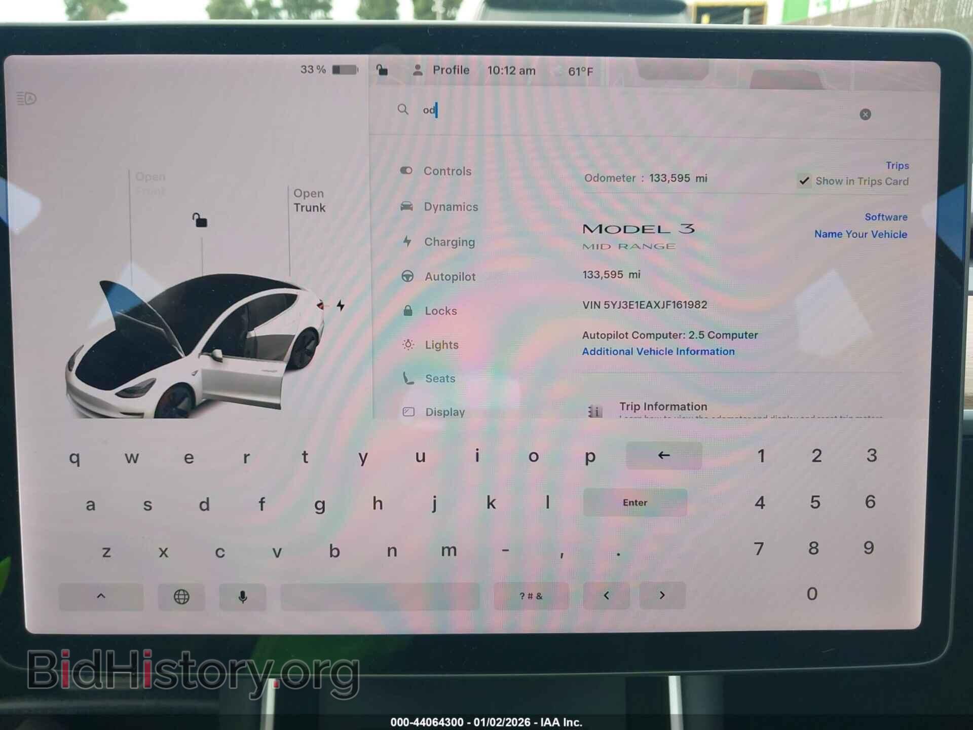 2018 TESLA MODEL 3 - VIN: 5YJ3E1EAXJF161982 - Photo 7