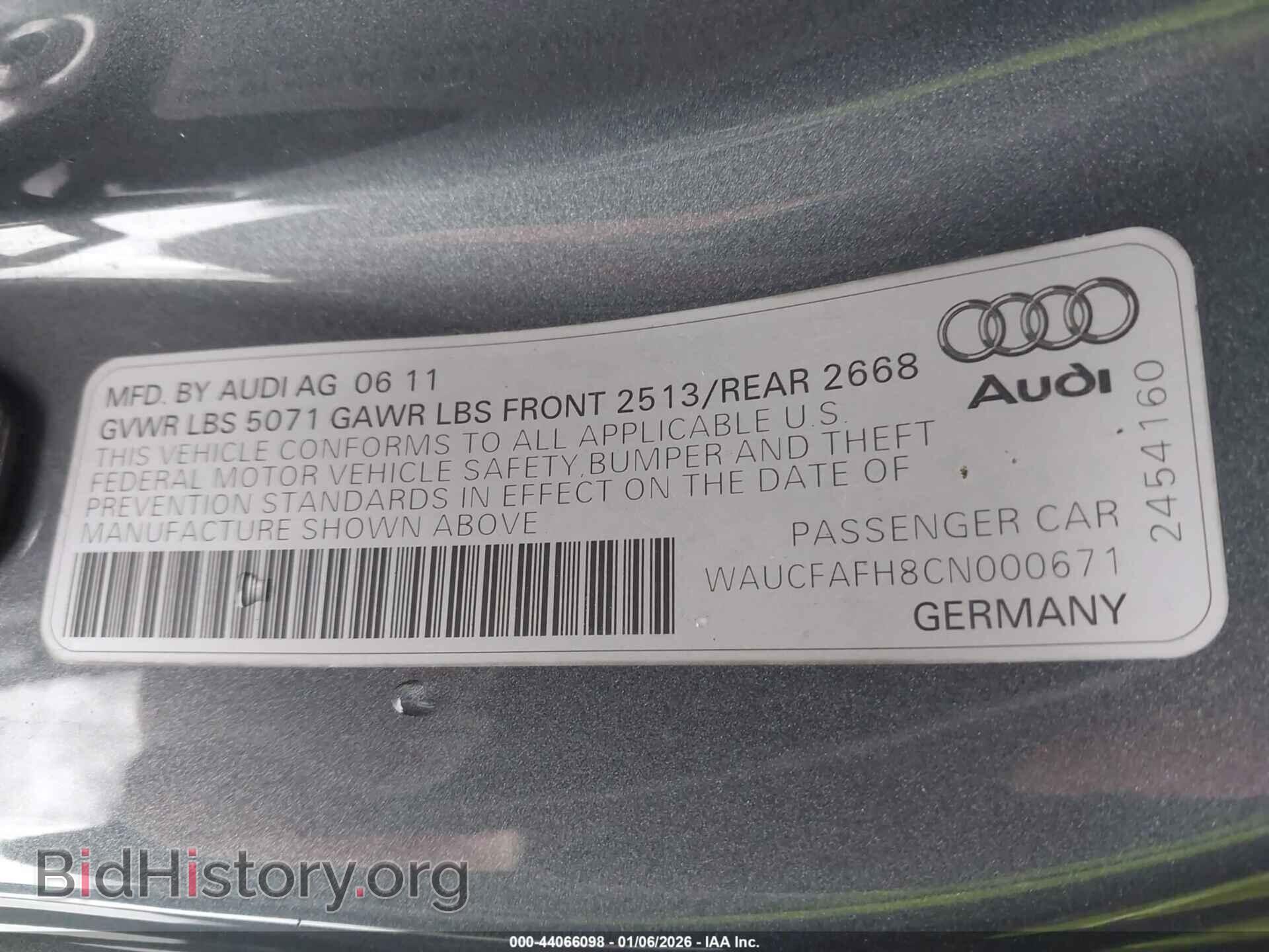 2012 AUDI A5 - VIN: WAUCFAFH8CN000671 - Photo 9
