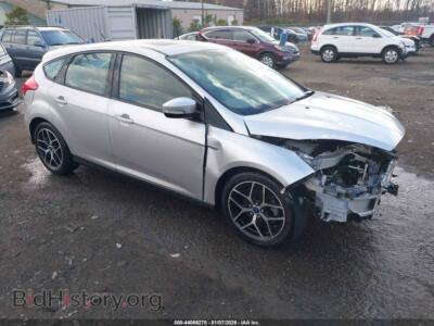 2017 Ford FOCUS SEL, silver — VIN 1FADP3M22HL242492, IAAI