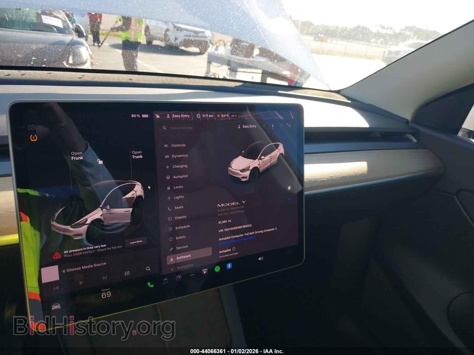 2022 TESLA MODEL Y - VIN: 7SAYGDEE9NF385502 - Фото 7