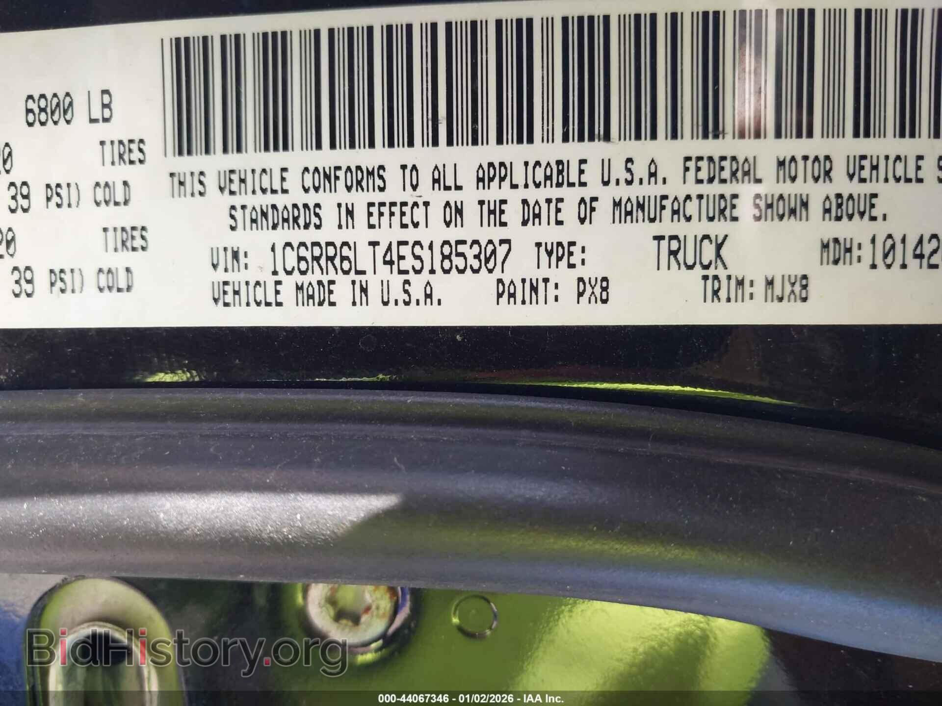 2014 RAM 1500 - VIN: 1C6RR6LT4ES185307 - Фото 9