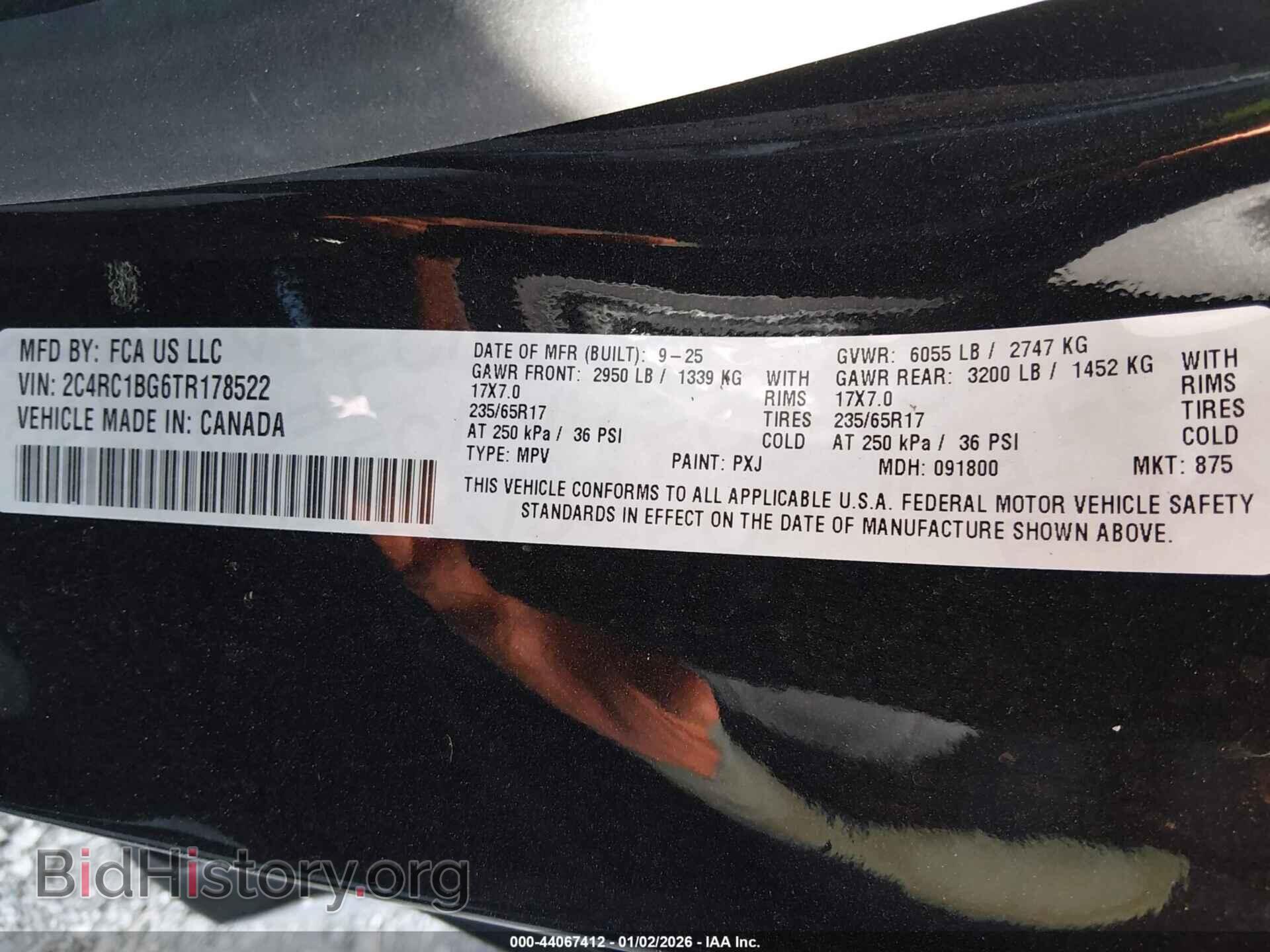 2026 CHRYSLER PACIFICA - VIN: 2C4RC1BG6TR178522 - Photo 9