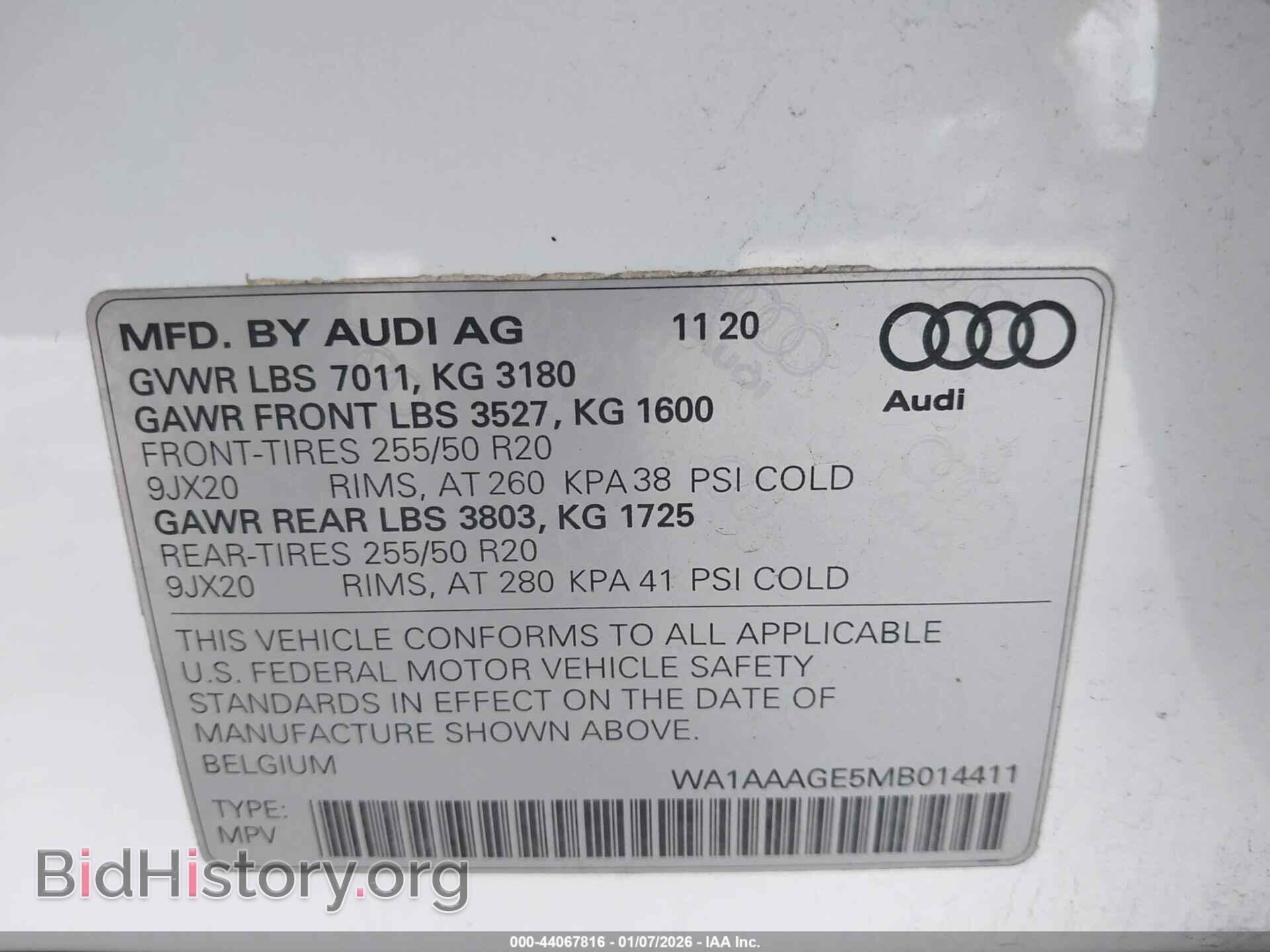 2021 AUDI E-TRON - VIN: WA1AAAGE5MB014411 - Фото 9