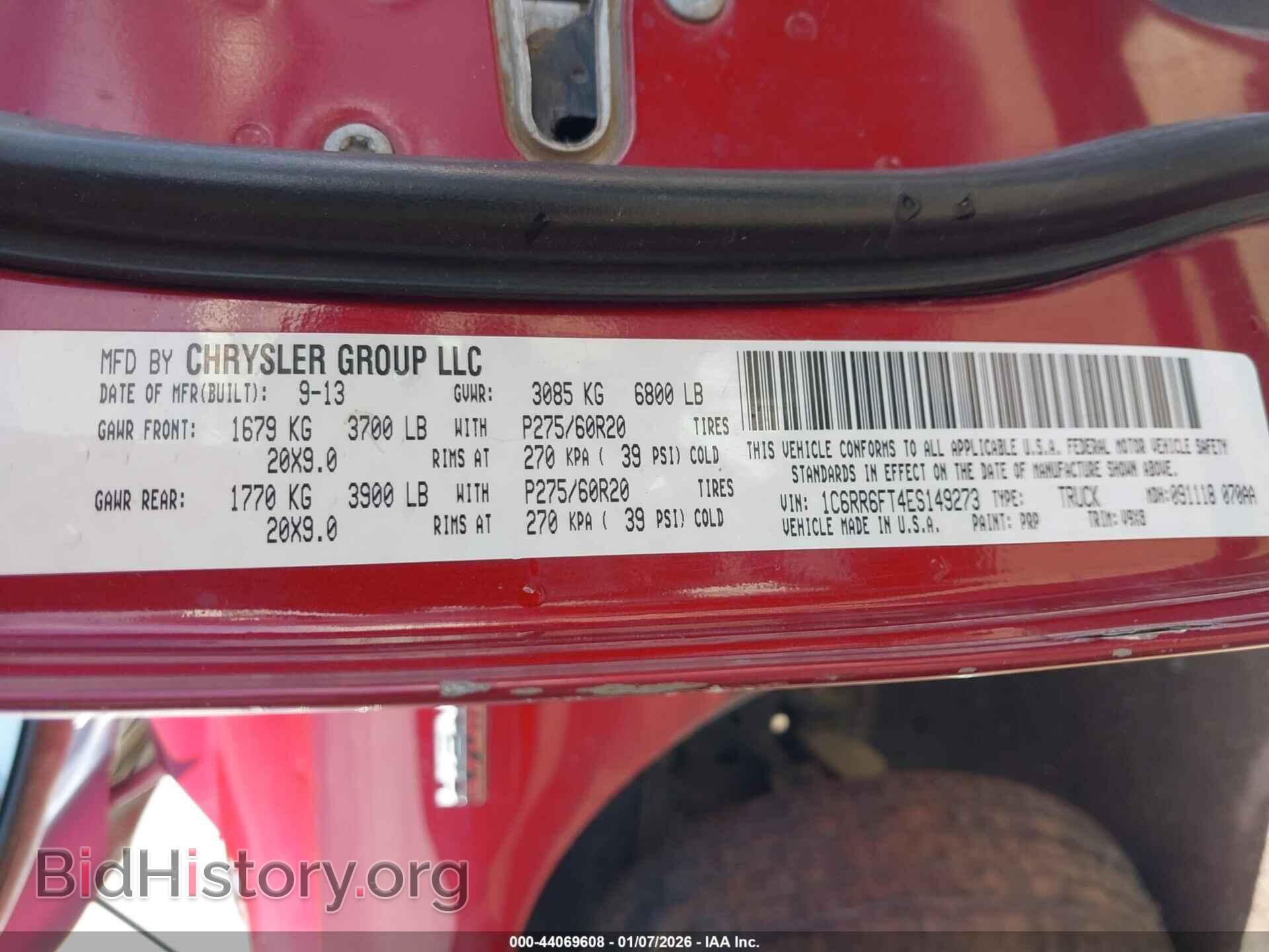 2014 RAM 1500 - VIN: 1C6RR6FT4ES149273 - Photo 9