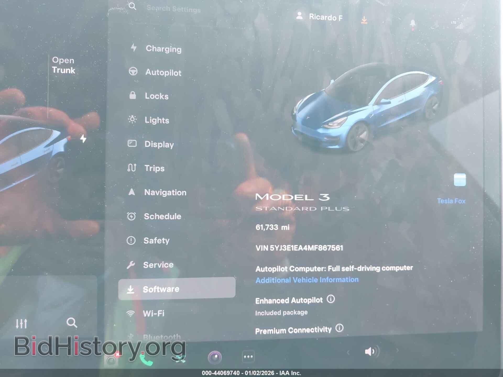 2021 TESLA MODEL 3 - VIN: 5YJ3E1EA4MF867561 - Фото 7