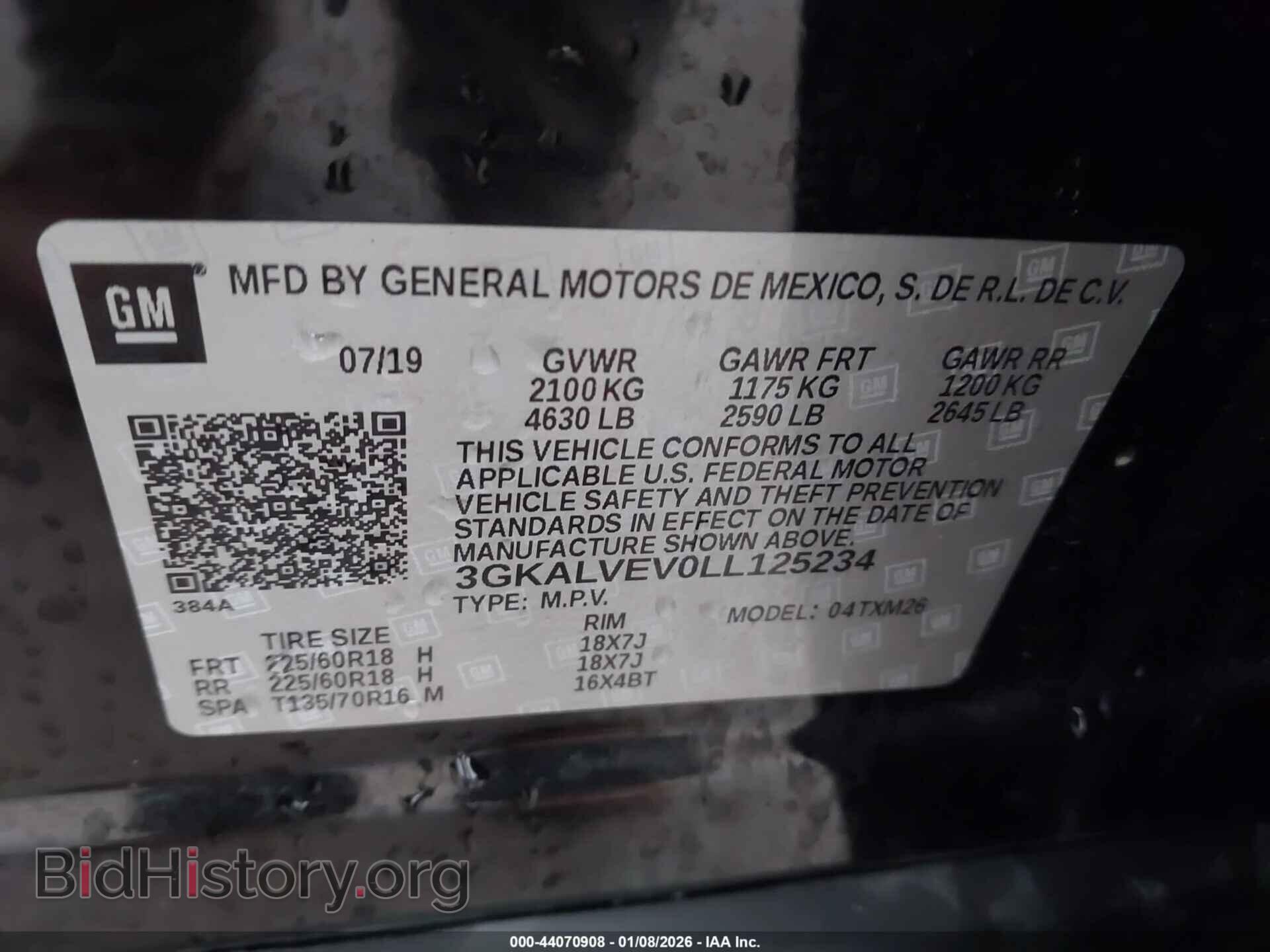 2020 GMC TERRAIN - VIN: 3GKALVEV0LL125234 - Фото 9