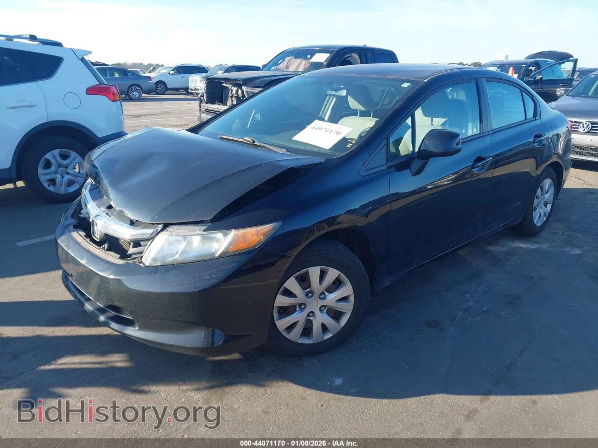 2012 HONDA CIVIC - VIN: 2HGFB2F50CH301968 - Фото 2