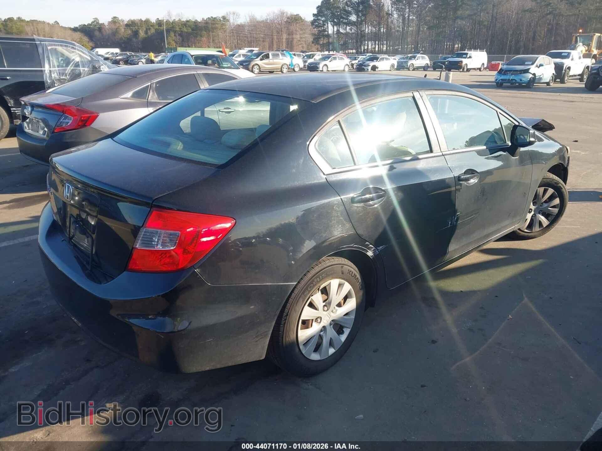 2012 HONDA CIVIC - VIN: 2HGFB2F50CH301968 - Фото 4