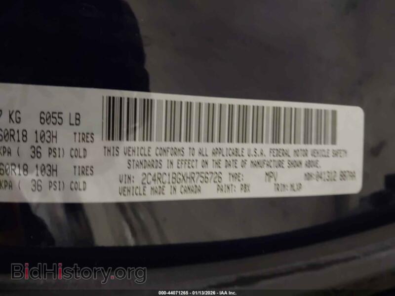 2017 Chrysler PACIFICA (VIN 2C4RC1BGXHR756726) — фото 9 из 19