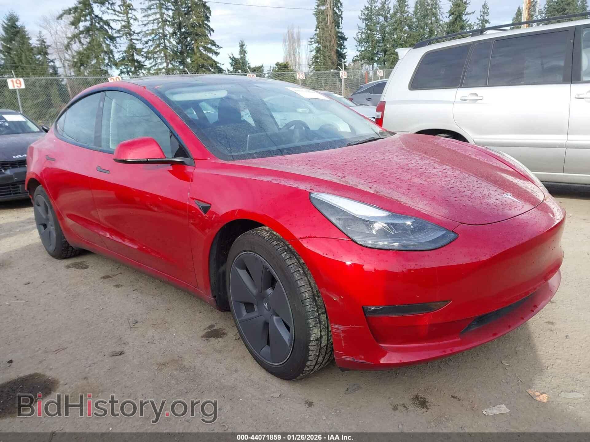 Photo 5YJ3E1EB5NF135255 - TESLA MODEL 3 2022
