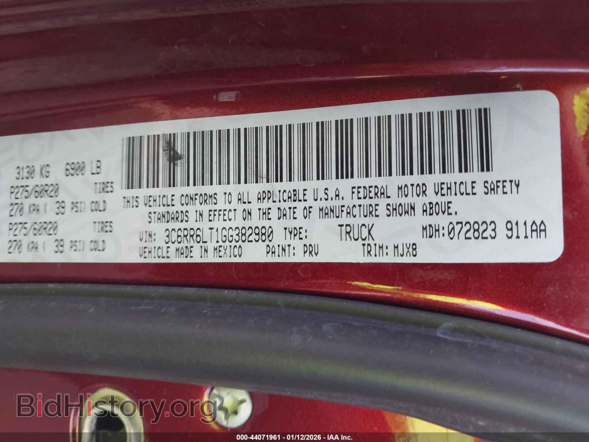 2016 RAM 1500 - VIN: 3C6RR6LT1GG382980 - Фото 9