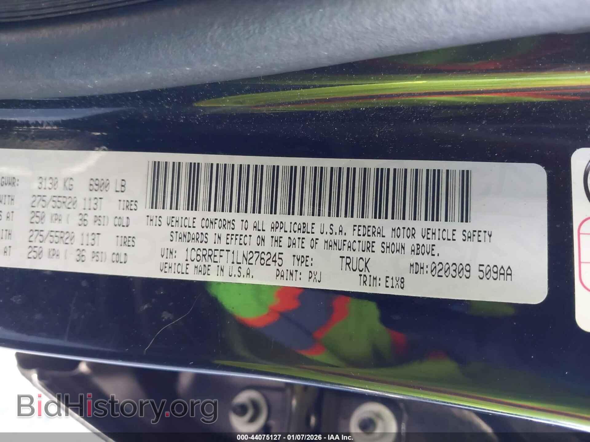 2020 RAM 1500 - VIN: 1C6RREFT1LN276245 - Photo 9