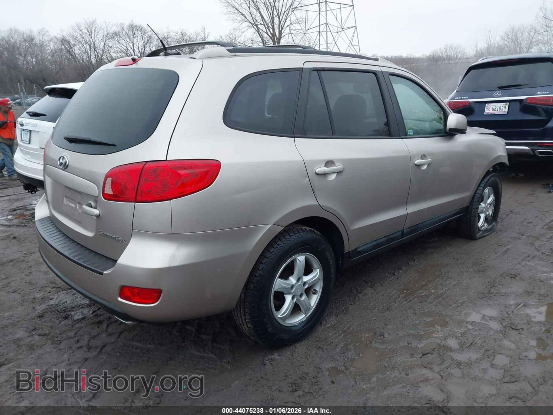 2007 HYUNDAI SANTA FE - VIN: 5NMSG13D97H054528 - Фото 4