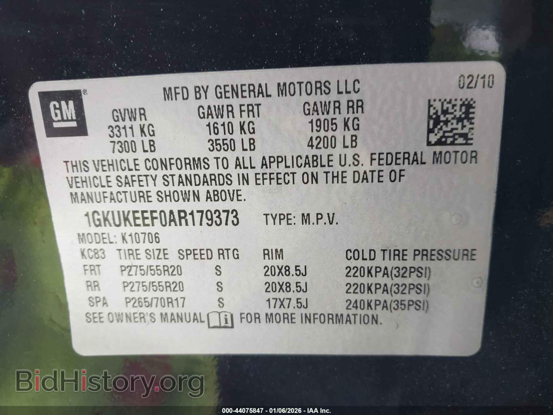 2010 GMC YUKON - VIN: 1GKUKEEF0AR179373 - Фото 9