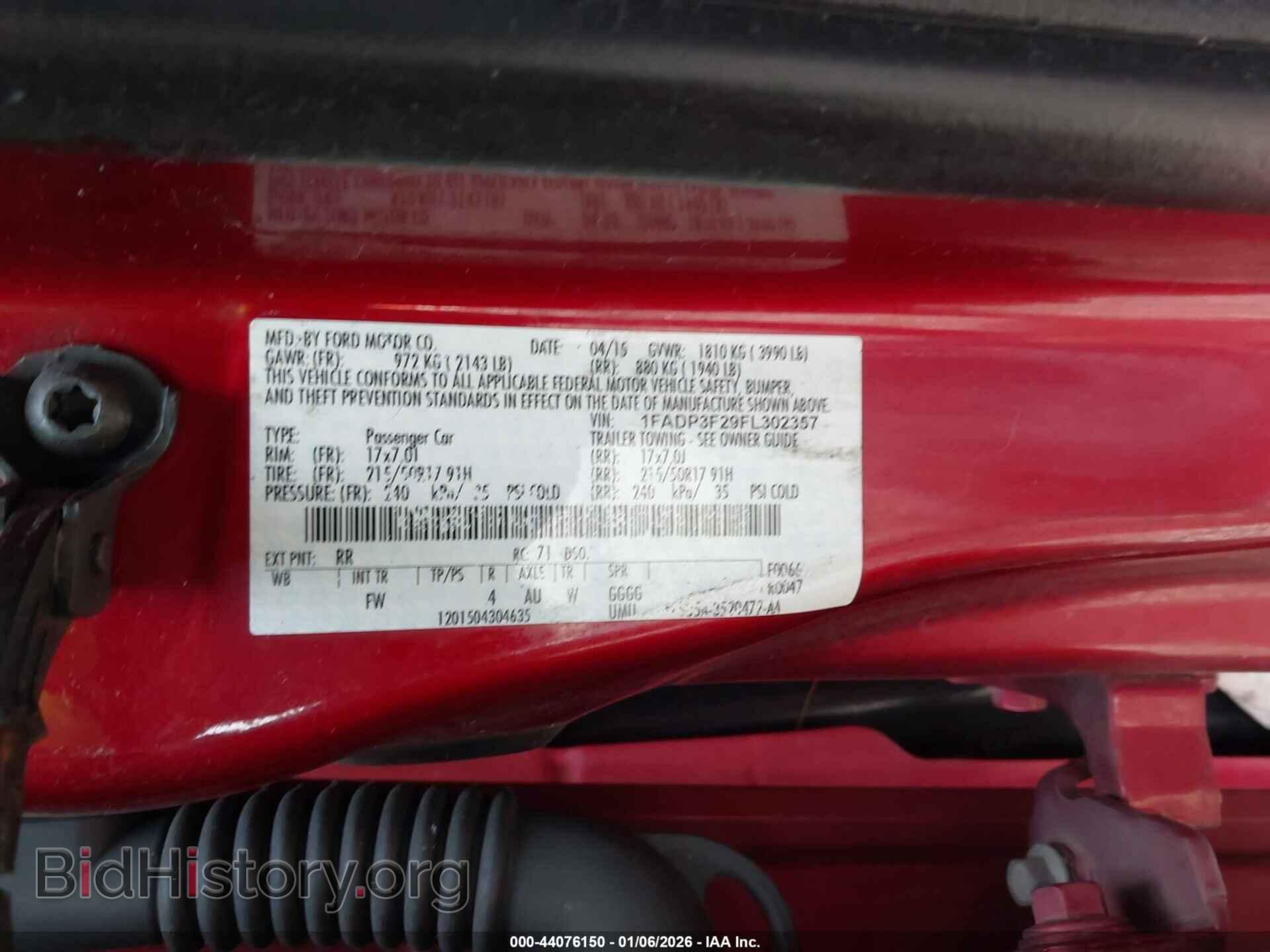 2015 FORD FOCUS - VIN: 1FADP3F29FL302357 - Фото 9