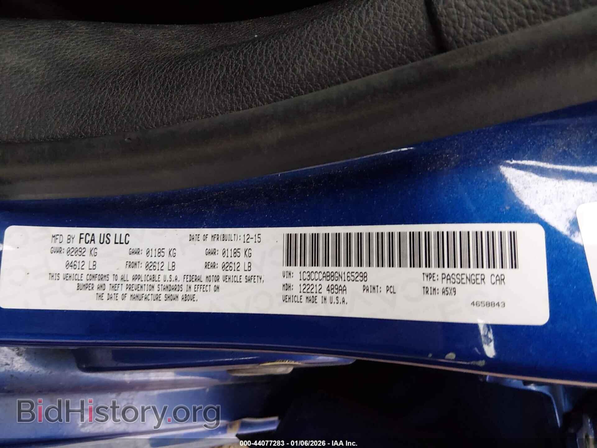 2016 CHRYSLER 200 - VIN: 1C3CCCAB8GN165298 - Фото 9