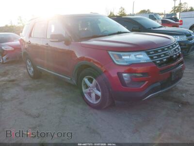 2016 Ford EXPLORER XLT, красный — VIN 1FM5K8D88GGB09916, IAAI