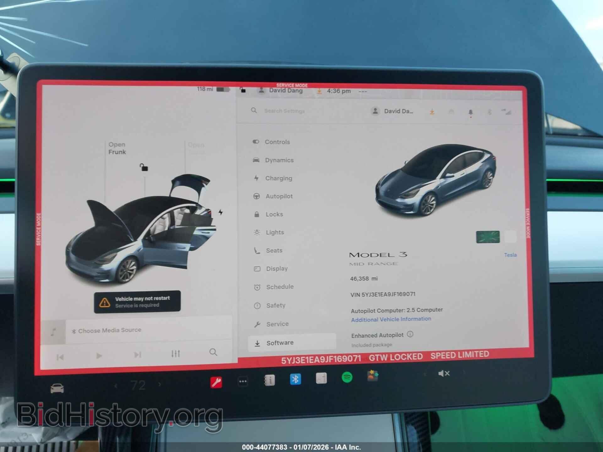 2018 TESLA MODEL 3 - VIN: 5YJ3E1EA9JF169071 - Фото 7