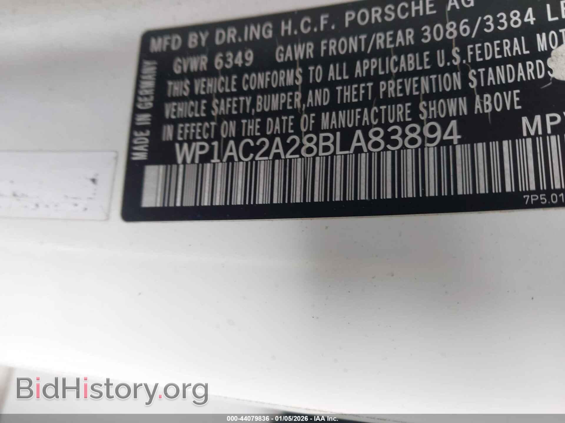 2011 PORSCHE CAYENNE - VIN: WP1AC2A28BLA83894 - Photo 9