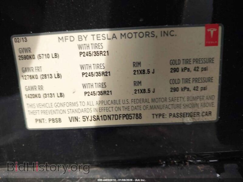 2013 Tesla MODEL S (VIN 5YJSA1DN7DFP05788) — photo 9 of 18