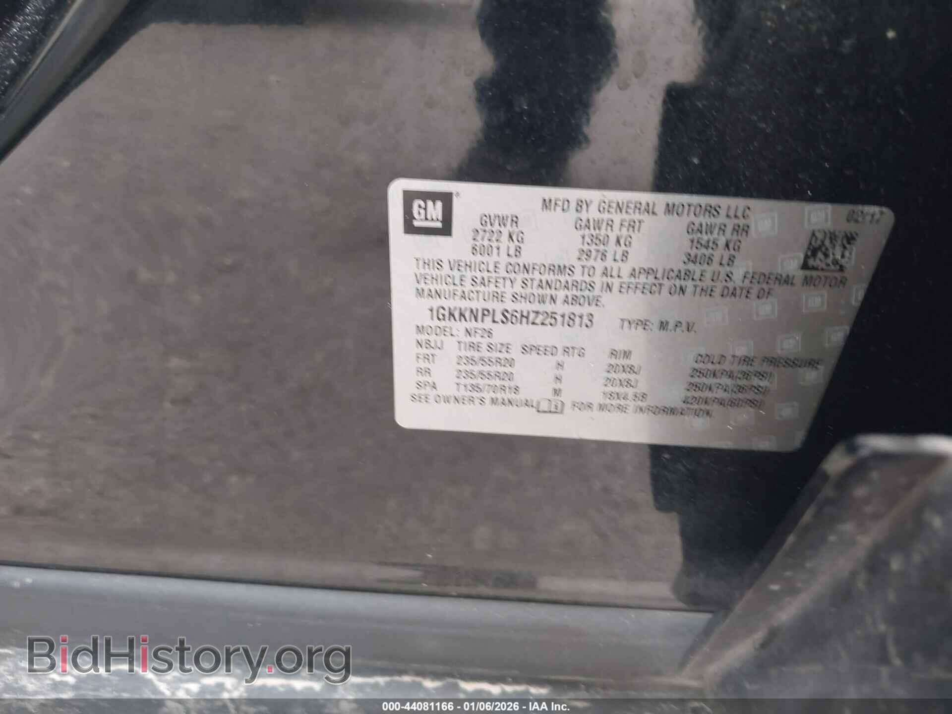 2017 GMC ACADIA - VIN: 1GKKNPLS6HZ251813 - Photo 9