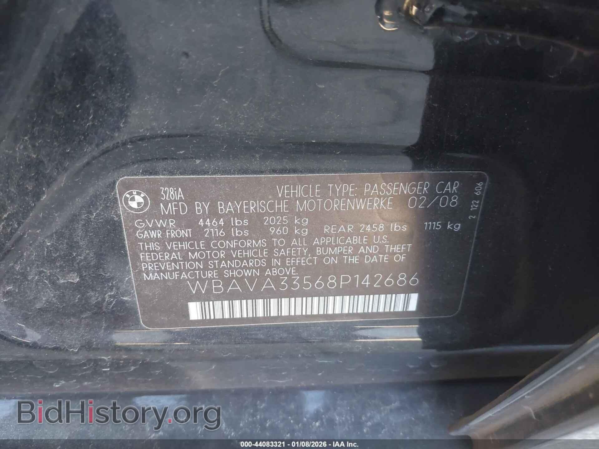 2008 BMW 328I - VIN: WBAVA33568P142686 - Фото 9