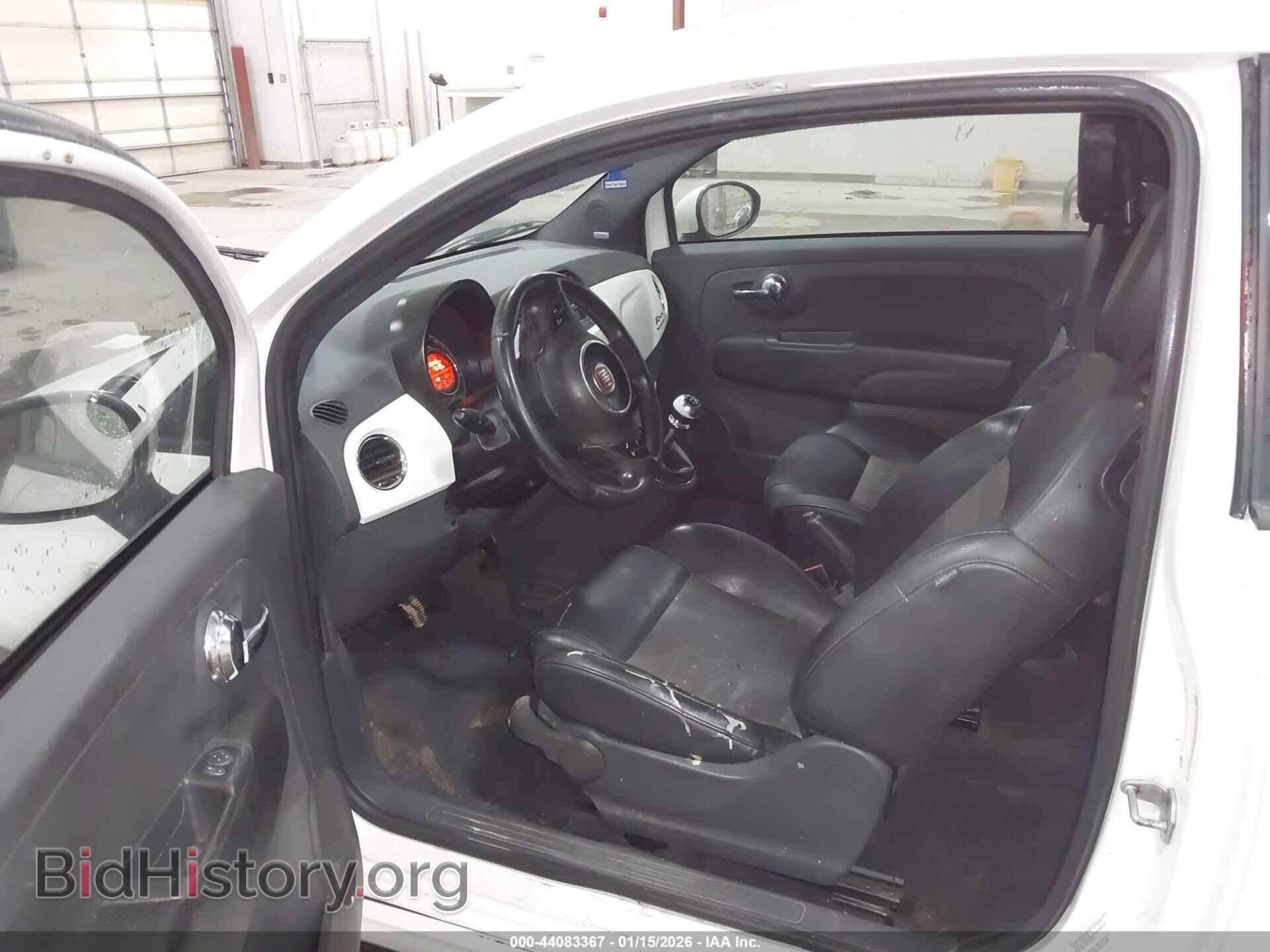 2012 FIAT 500 - VIN: 3C3CFFBR2CT344189 - Фото 5