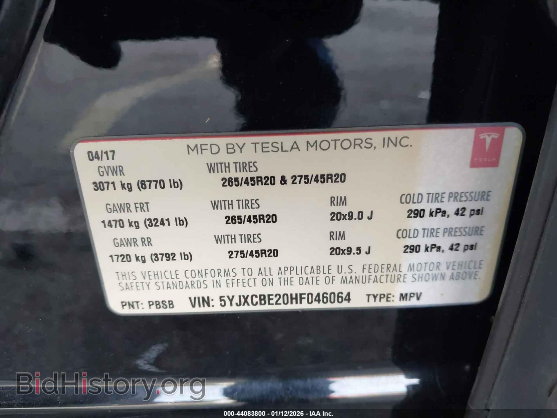 2017 TESLA MODEL X - VIN: 5YJXCBE20HF046064 - Photo 9