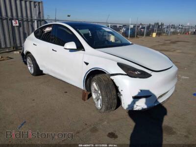 2020 Tesla MODEL Y Long Range Dual Motor All-Wheel Drive, white — VIN 5YJYGDEE1LF056089, IAAI