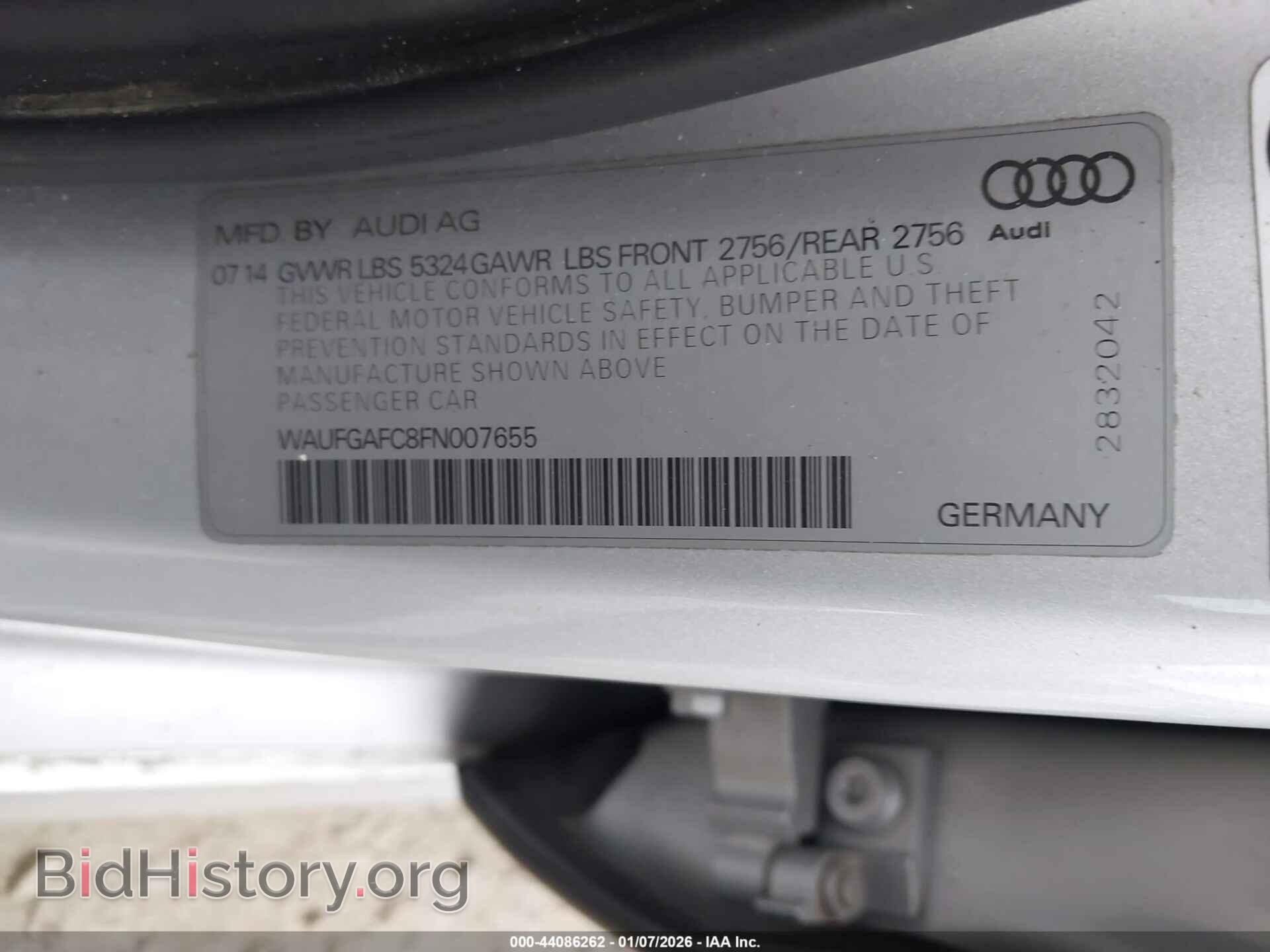 2015 AUDI A6 - VIN: WAUFGAFC8FN007655 - Photo 9