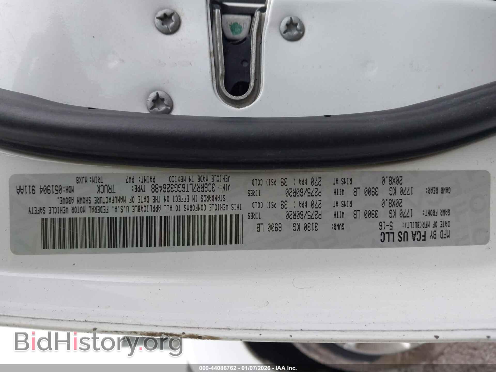 2016 RAM 1500 - VIN: 3C6RR7LT6GG326488 - Фото 9