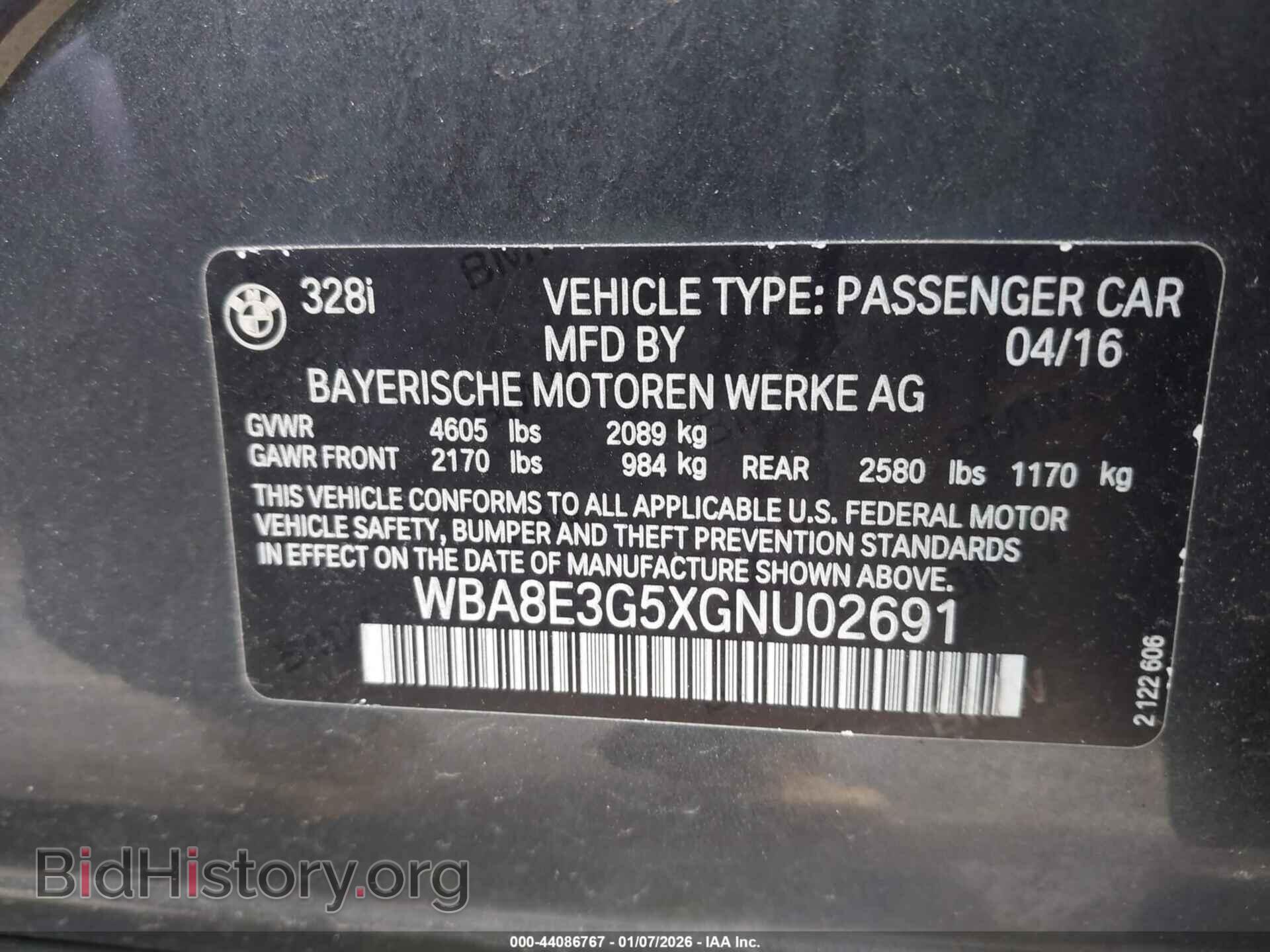 2016 BMW 328I - VIN: WBA8E3G5XGNU02691 - Фото 9